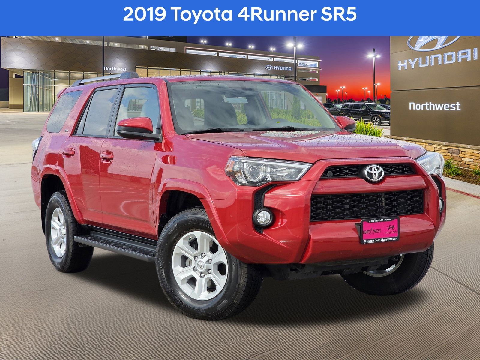 Barcelona Red Metallic 2019 Toyota 4Runner SR5 4WD SUV / Crossover Four-Wheel Drive 5-Speed Automatic Overdrive