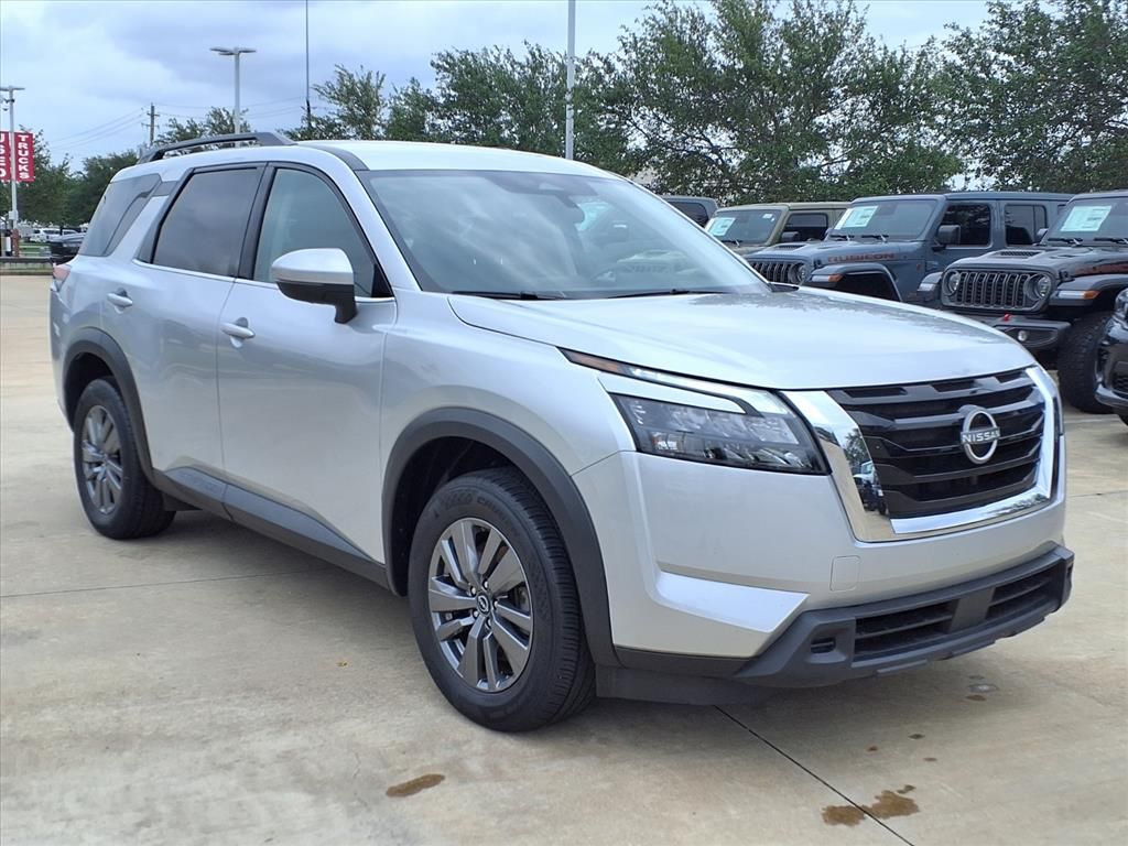 2025 Nissan Pathfinder SV Silver at Bravo Nissan