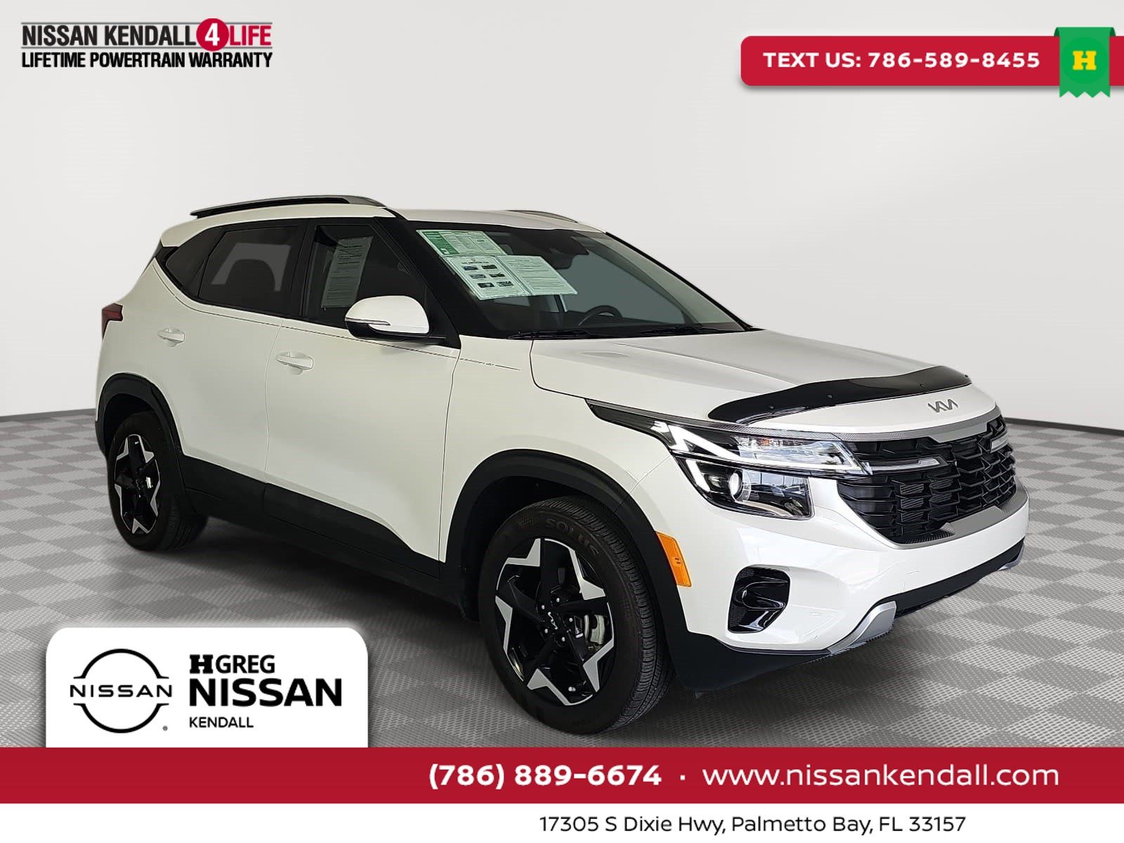 Snow White Pearl 2025 Kia Seltos SUV / Crossover Front-Wheel Drive Continuously Variable Transmission