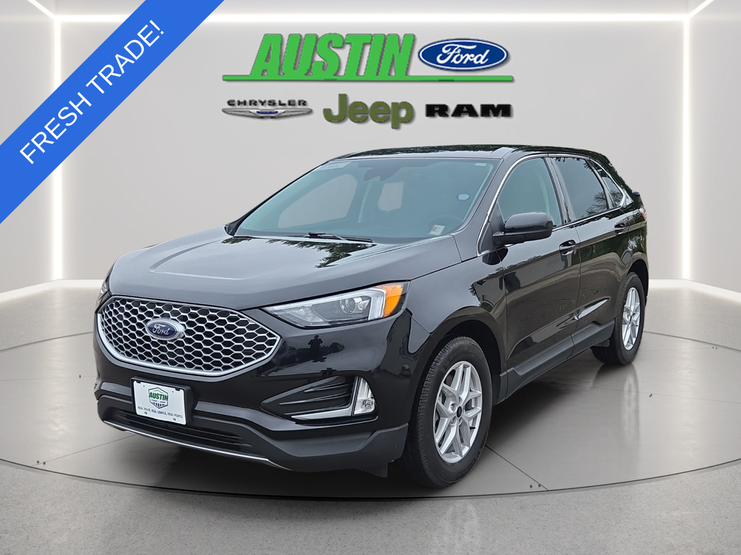 Black Metallic 2024 Ford Edge SUV / Crossover All-Wheel Drive 8-Speed Automatic