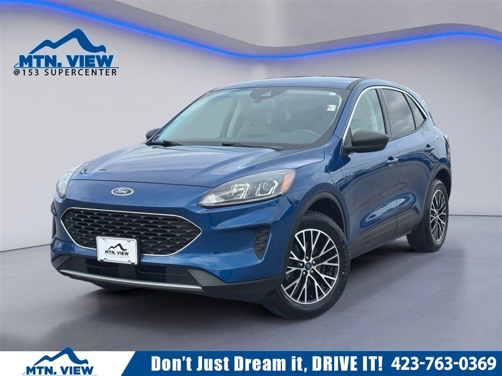 Blue Metallic 2022 Ford Escape Hybrid Plug-in SUV / Crossover Front-Wheel Drive Continuously Variable Transmission