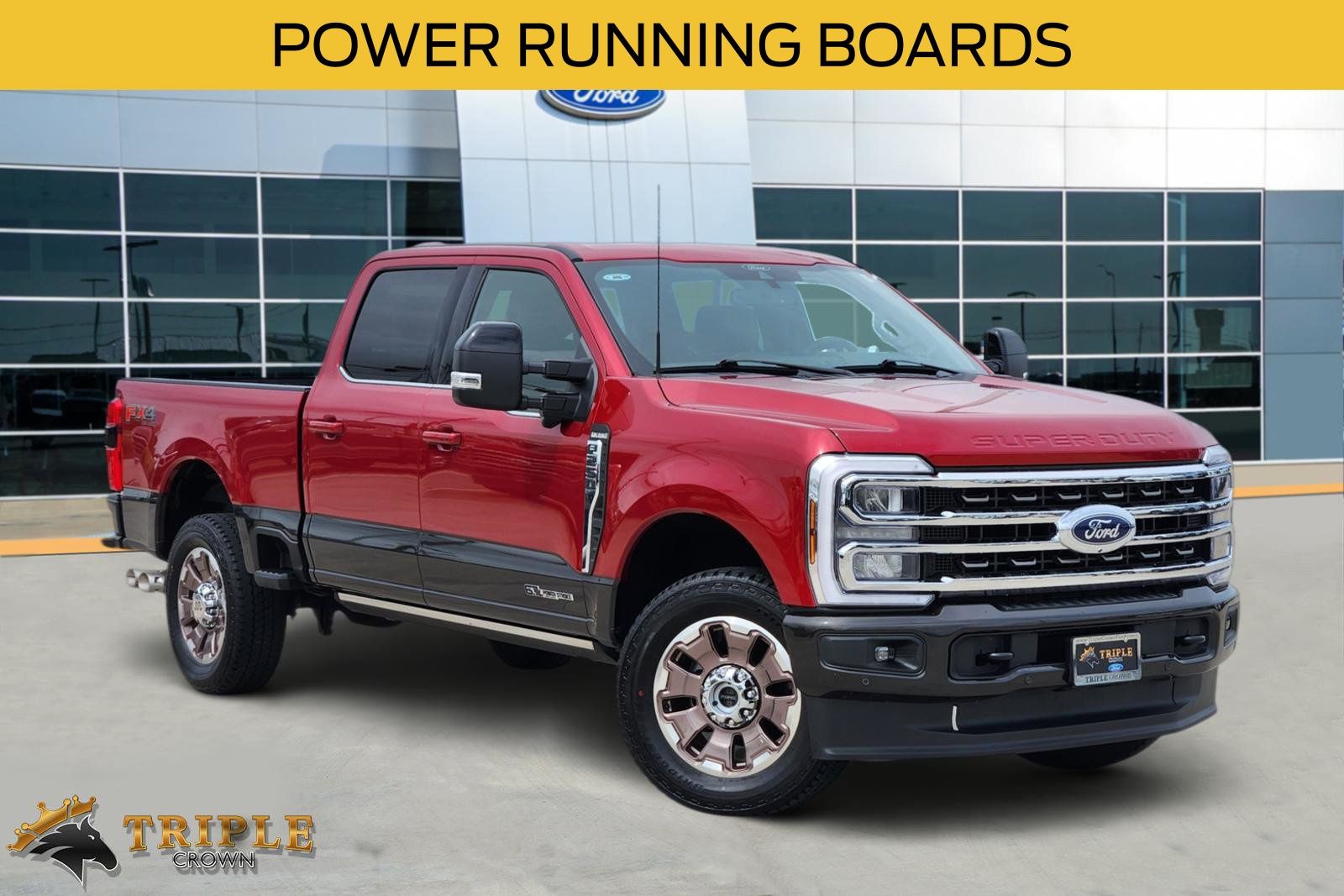 Rapid Red Metallic Tinted Clearcoat 2024 Ford F-250 Super Duty Pickup Truck Four-Wheel Drive Automatic