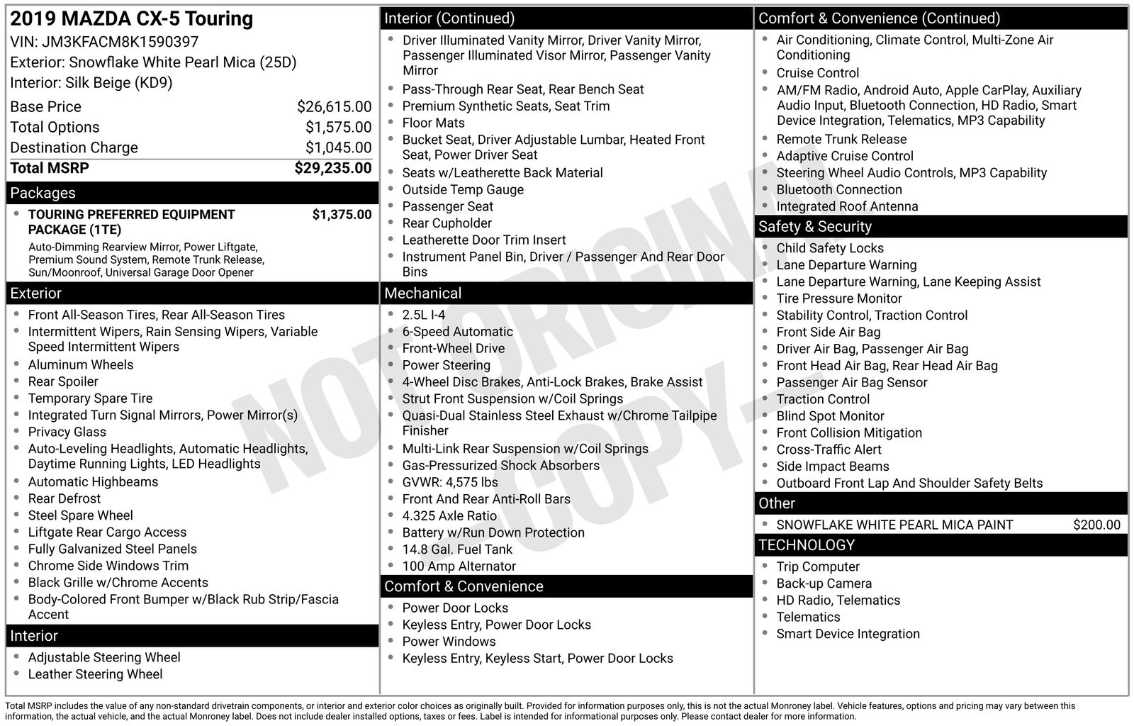 Used Car 2019 Mazda Cx-5  Touring For Sale Under $20,000 In Austin, Texas