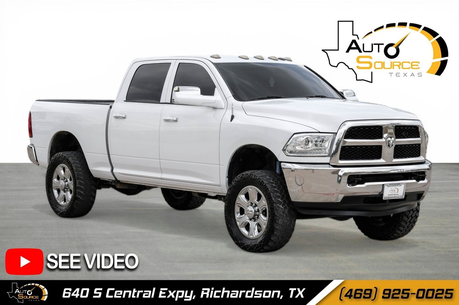 Bright White Clearcoat 2018 RAM 2500 Tradesman Crew Cab 4WD Pickup Truck Four-Wheel Drive 6-Speed Automatic