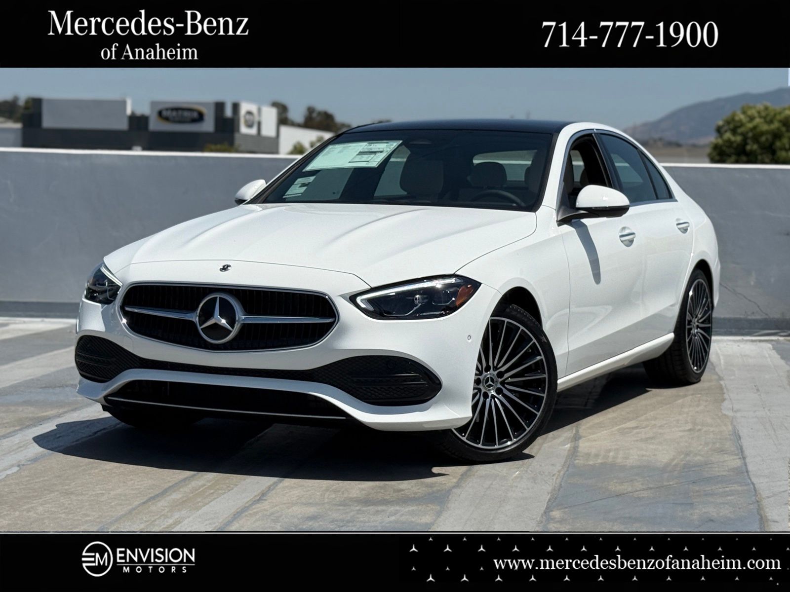 Polar White 2026 Mercedes-Benz C-Class C 300 RWD Sedan Rear-Wheel Drive 9-Speed Automatic