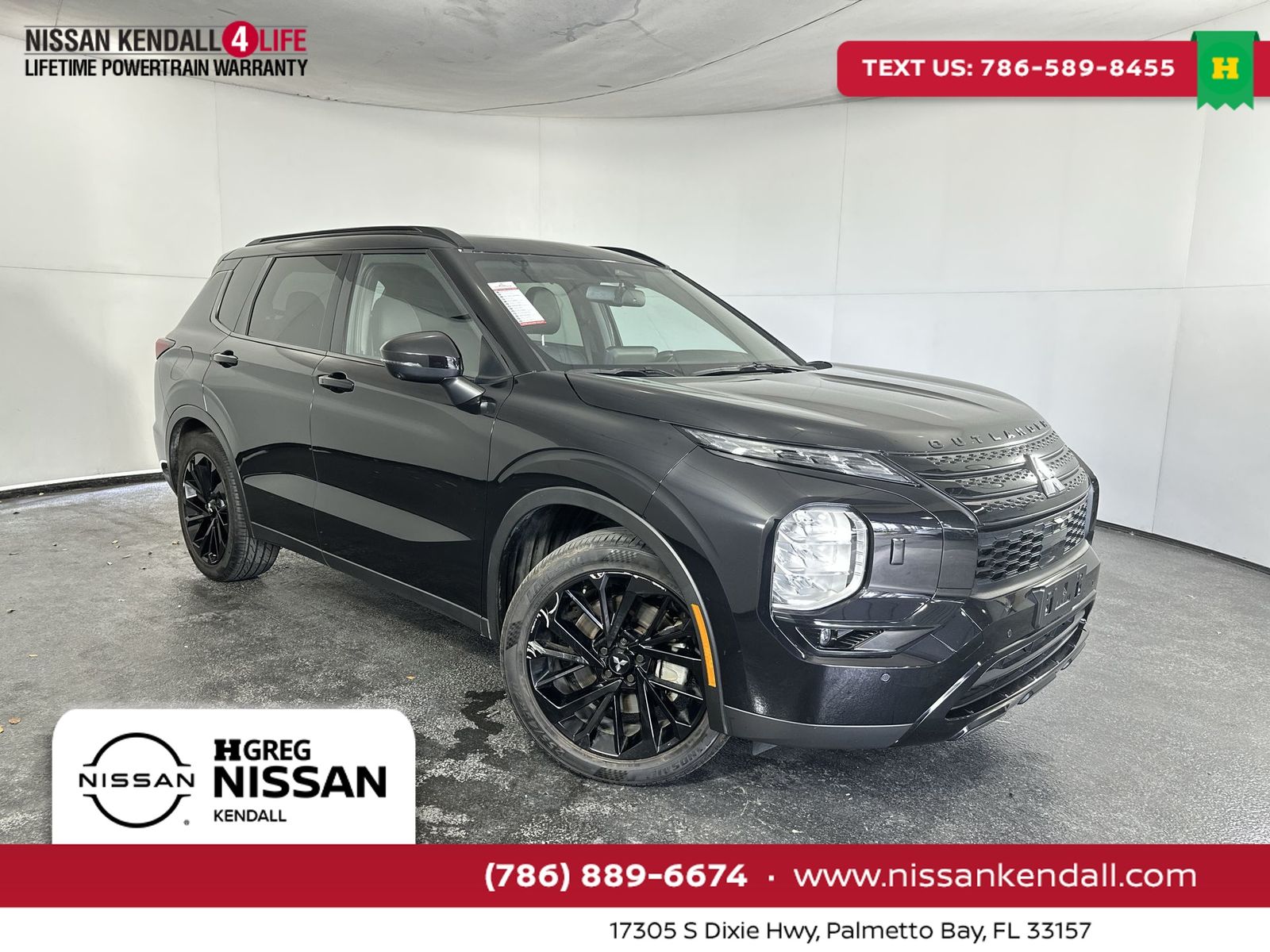 Black 2024 Mitsubishi Outlander SEL Black Edition S-AWC SUV / Crossover All-Wheel Drive Continuously Variable Transmission