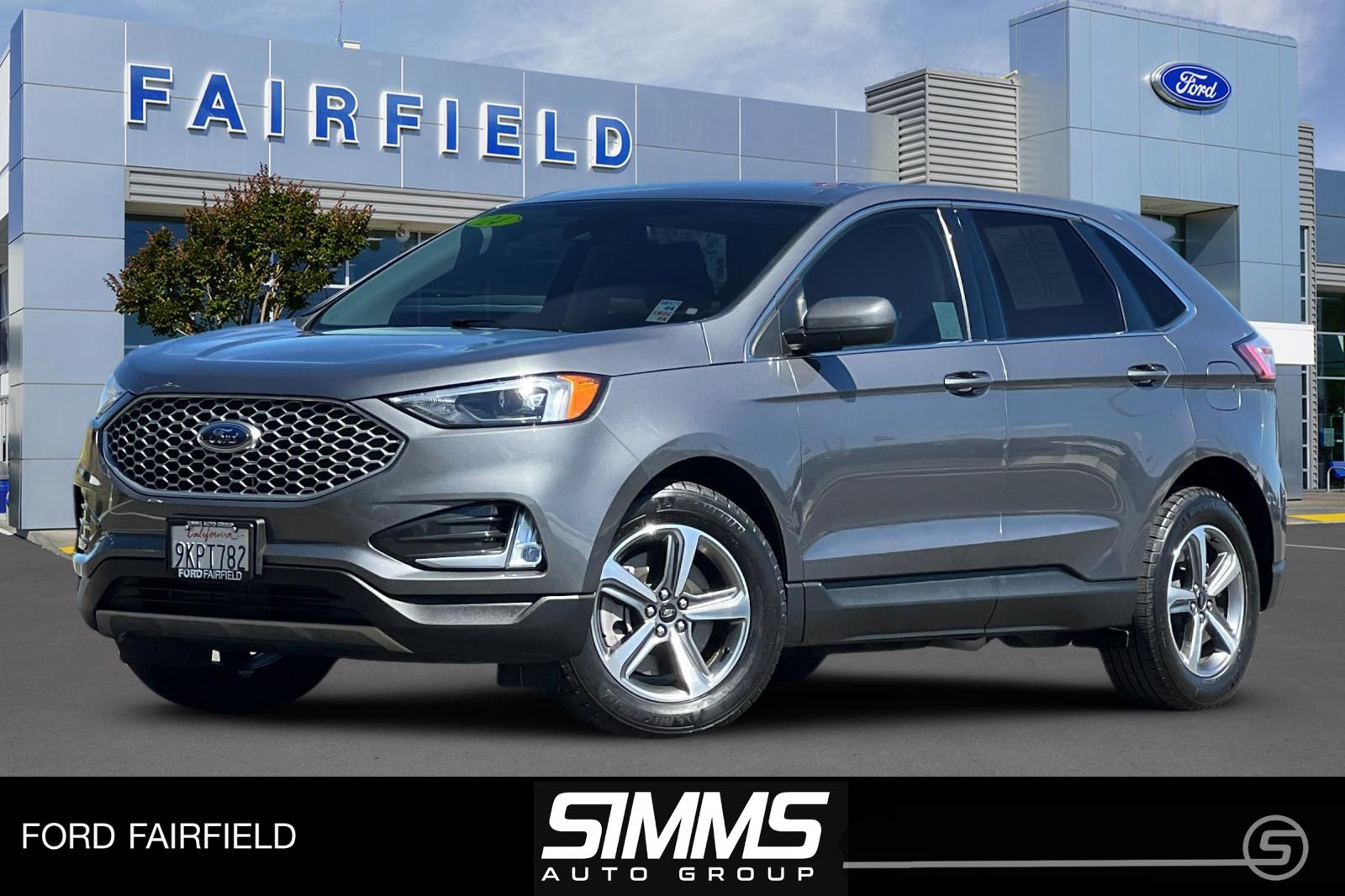 Carbonized Gray Metallic 2024 Ford Edge SEL AWD SUV / Crossover All-Wheel Drive 8-Speed Automatic