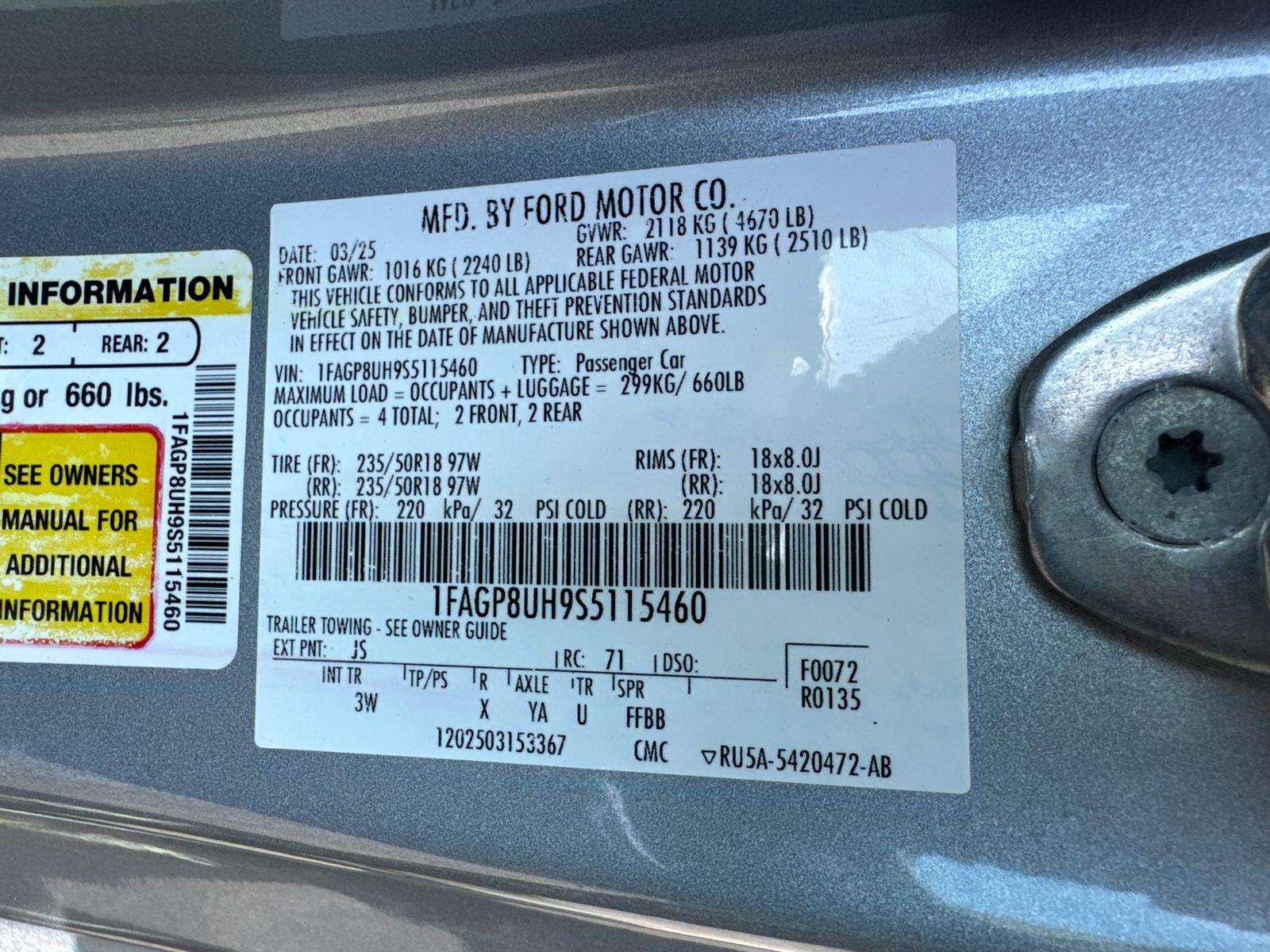 Used 2025 Silver Ford EcoBoost Premium image 25