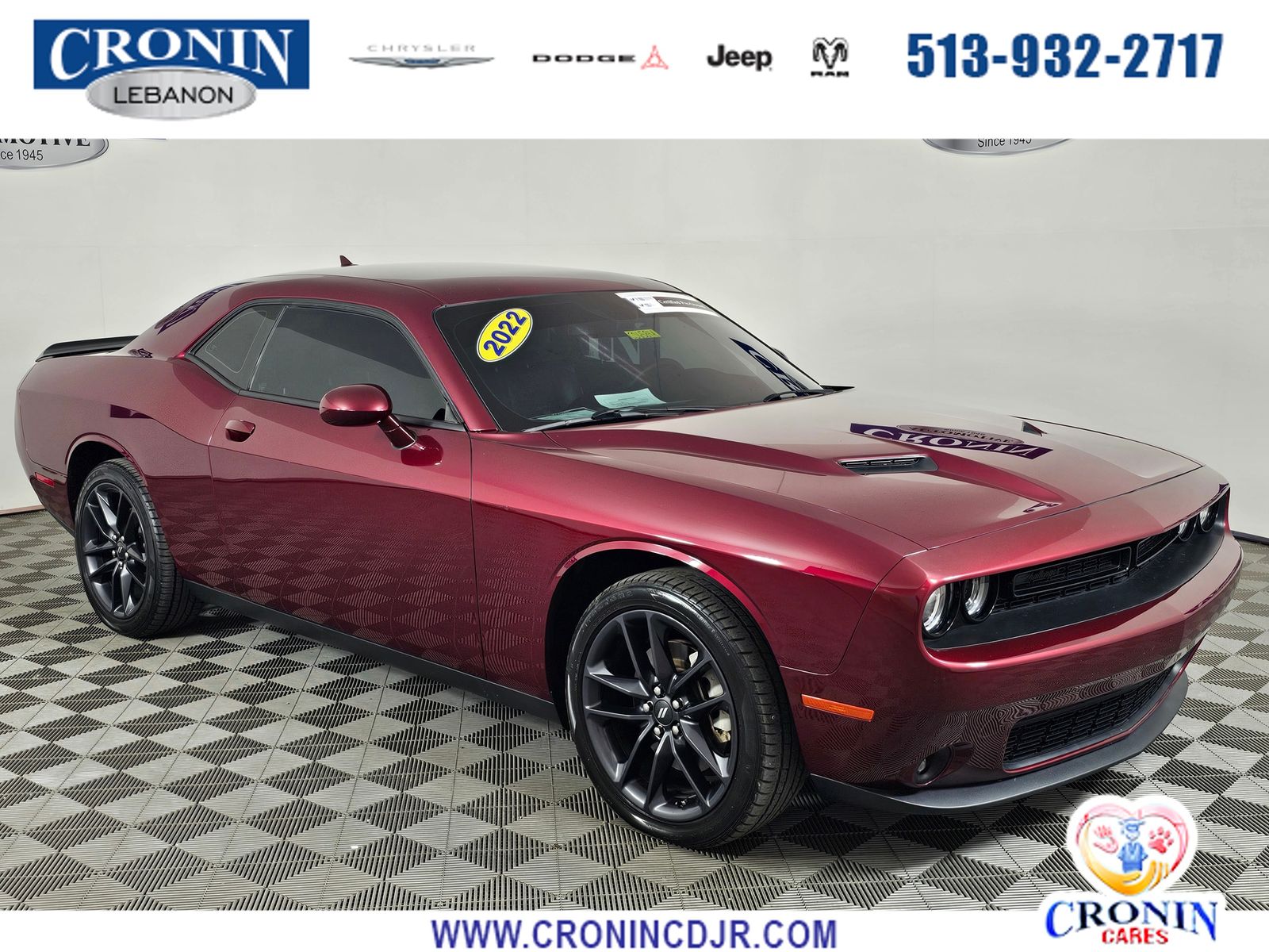 Octane Red Pearlcoat 2022 Dodge Challenger Coupe All-Wheel Drive 8-Speed Automatic