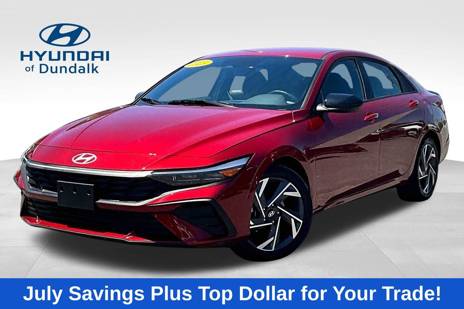 Ultimate Red 2025 Hyundai Elantra Sedan Front-Wheel Drive Continuously Variable Transmission