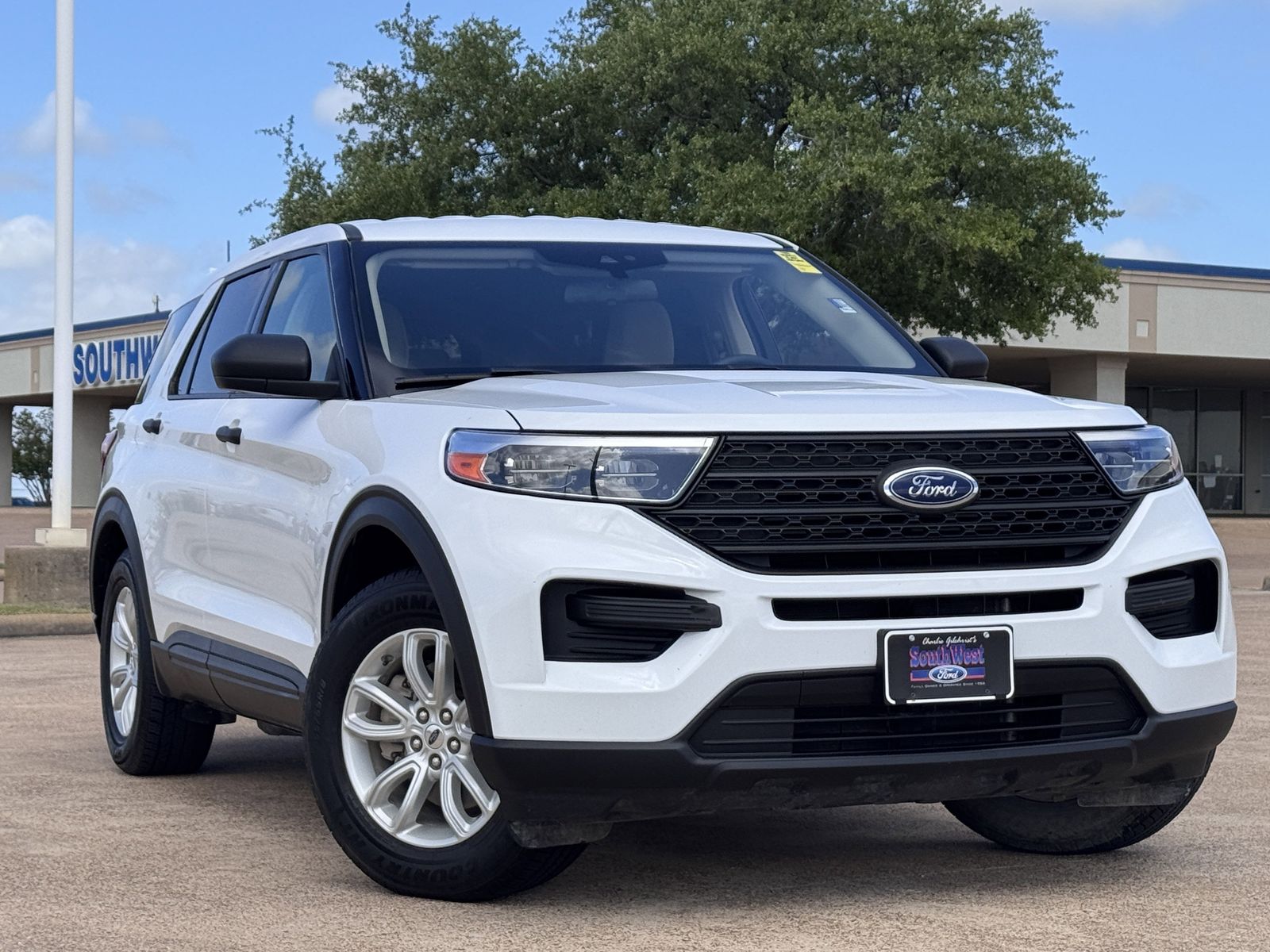 Oxford White 2021 Ford Explorer RWD SUV / Crossover Rear-Wheel Drive Automatic