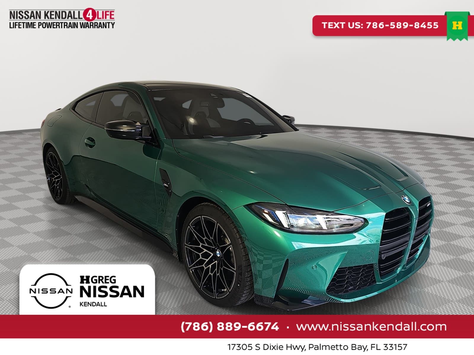 Green Metallic 2026 BMW M4 Coupe Rear-Wheel Drive 6-Speed Manual