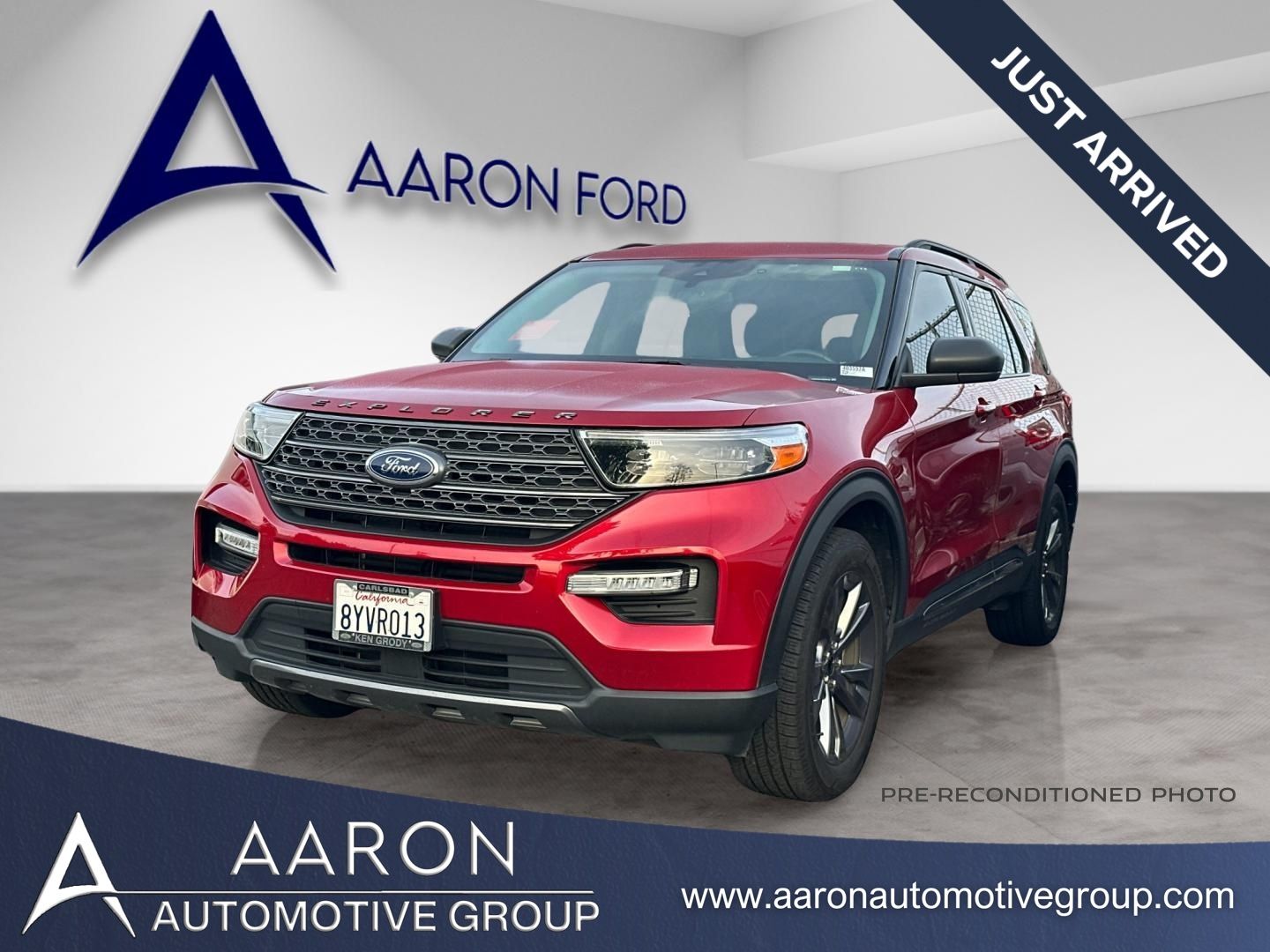 Red 2021 Ford Explorer XLT AWD SUV / Crossover All-Wheel Drive Automatic