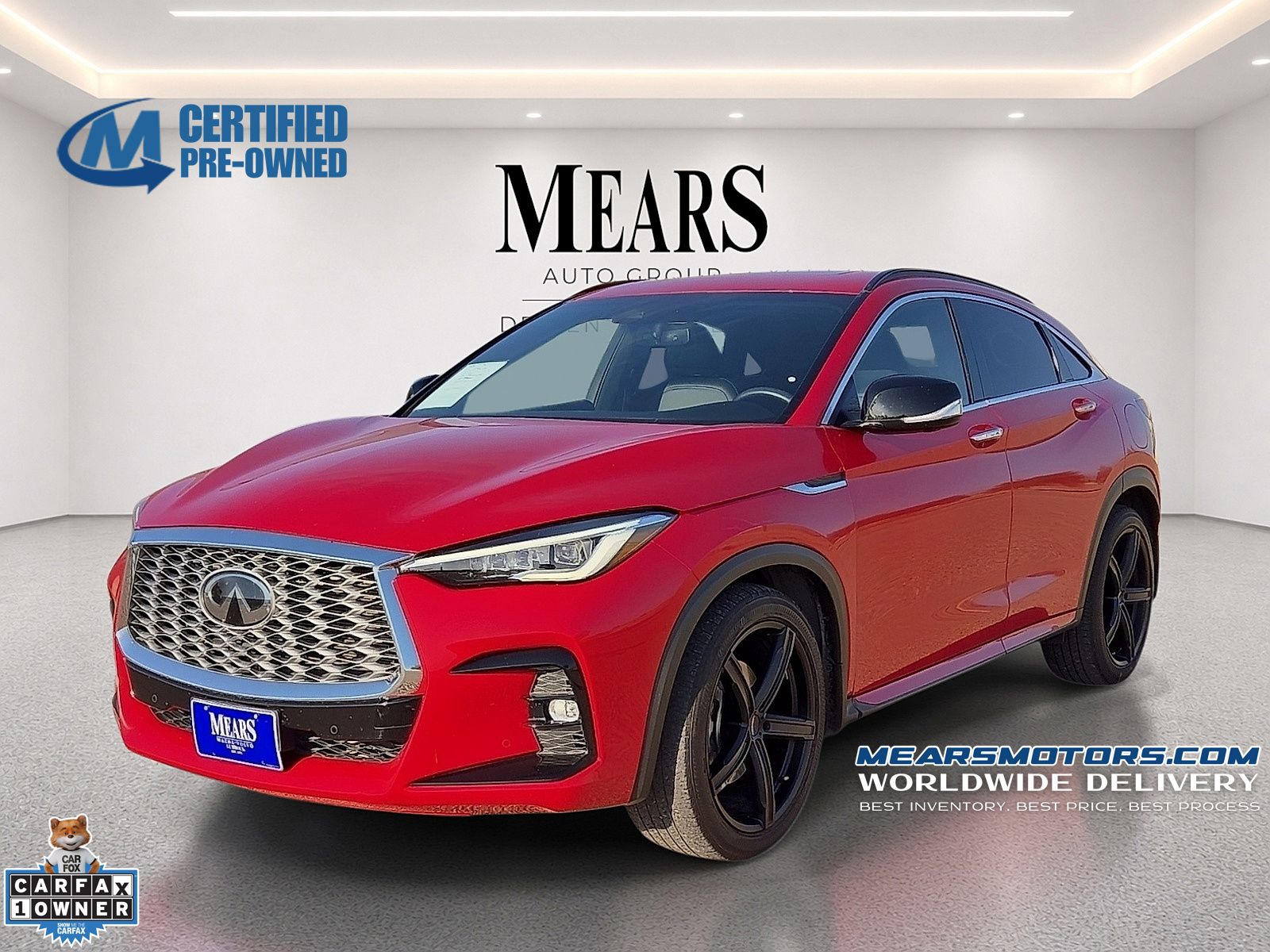 Dynamic Sunstone Red 2023 INFINITI QX55 SUV / Crossover All-Wheel Drive Continuously Variable Transmission
