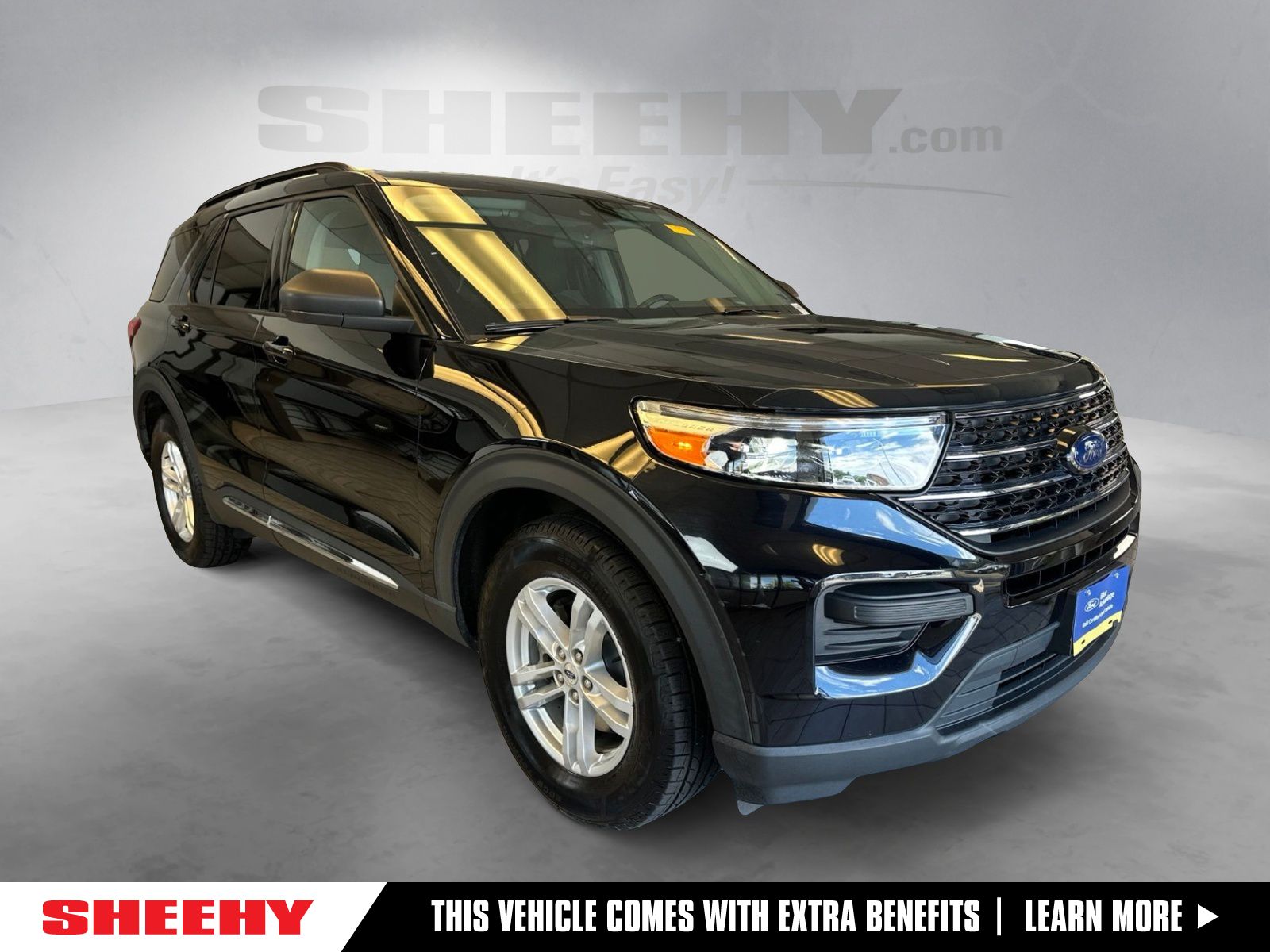 Agate Black Metallic 2021 Ford Explorer SUV / Crossover All-Wheel Drive Automatic