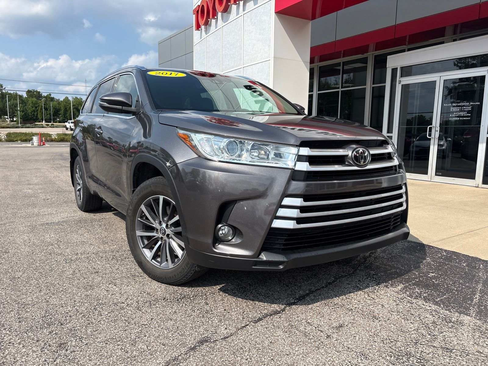 Predawn Gray Mica 2017 Toyota Highlander SUV / Crossover All-Wheel Drive 8-Speed Automatic