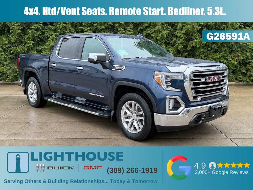 Pacific Blue Metallic 2019 GMC Sierra 1500 Pickup Truck Four-Wheel Drive 8-Speed Automatic