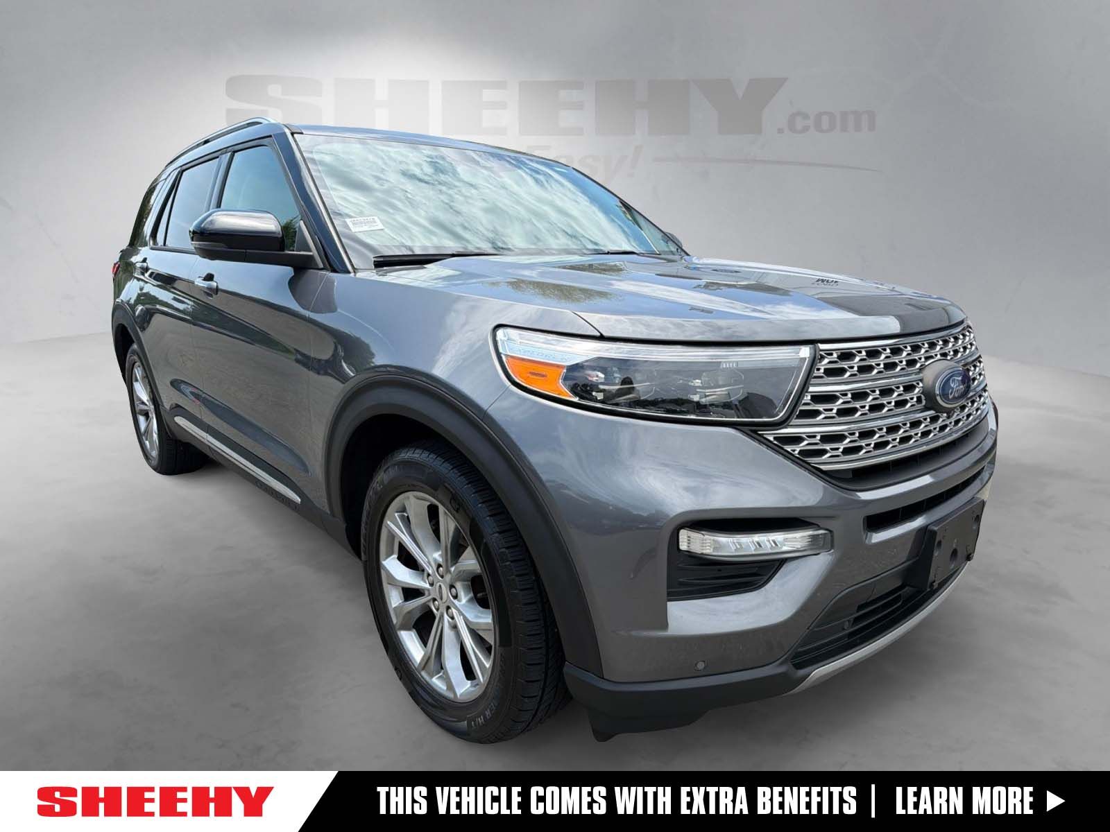 Gray Metallic 2021 Ford Explorer SUV / Crossover All-Wheel Drive Automatic