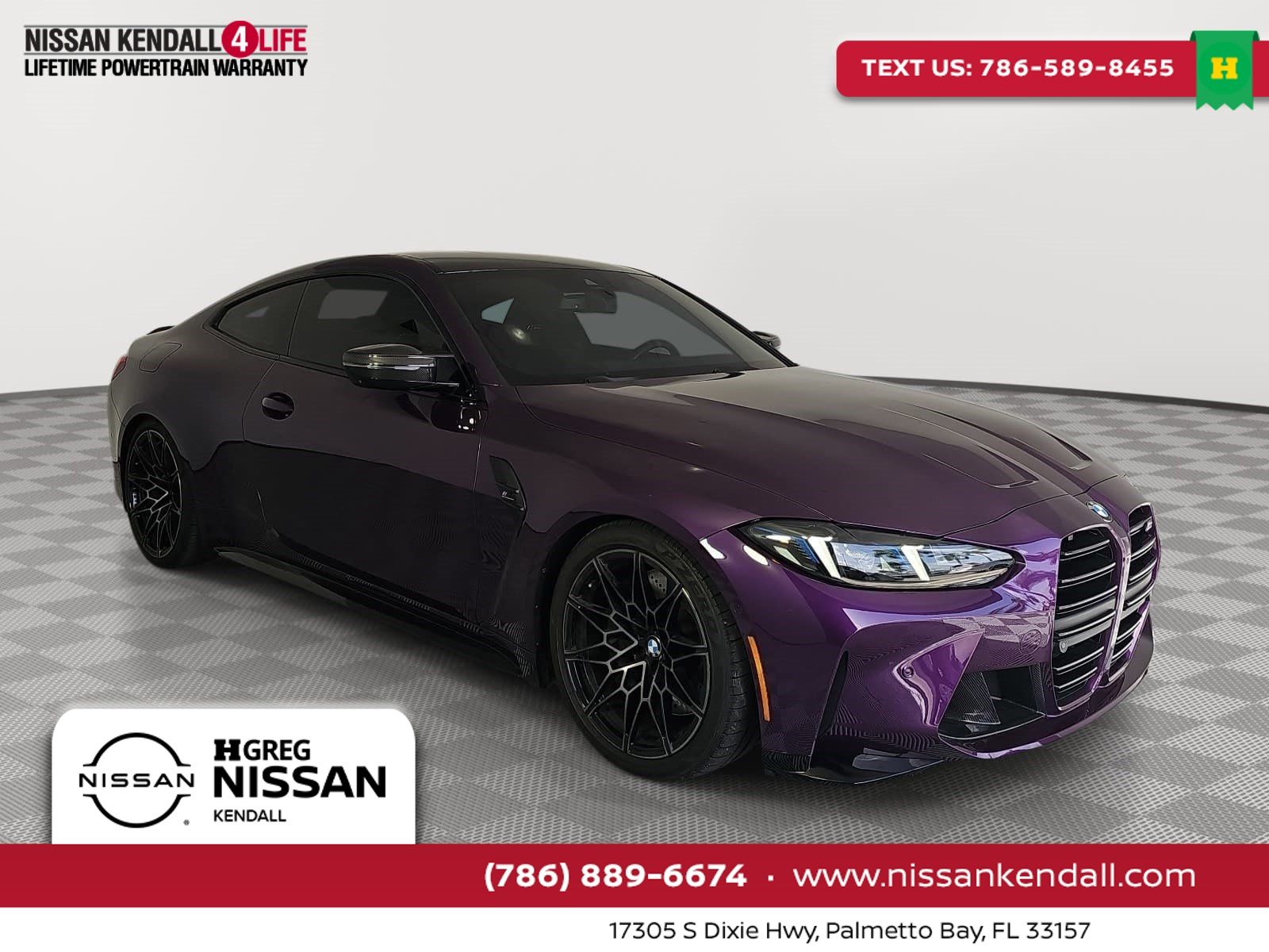 Purple 2025 BMW M4 Coupe All-Wheel Drive 8-Speed Automatic