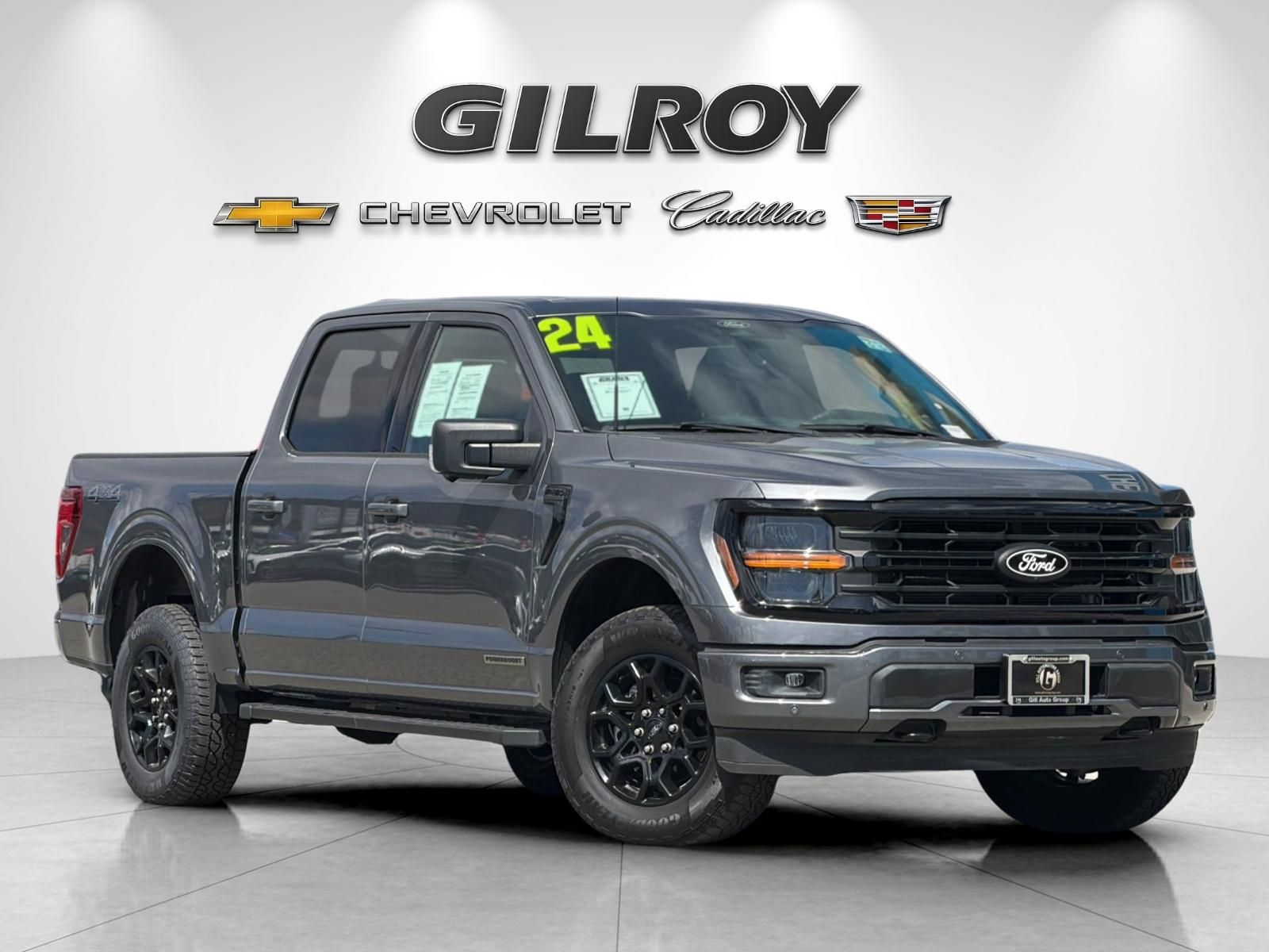 Gray Metallic 2024 Ford F-150 Pickup Truck Four-Wheel Drive Automatic