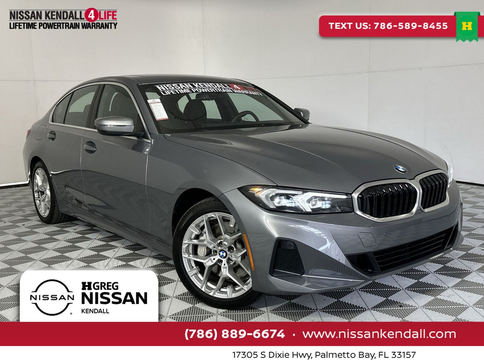 Gray (Skyscraper Grey Metallic) 2026 BMW 3 Series Sedan Rear-Wheel Drive 8-Speed Automatic