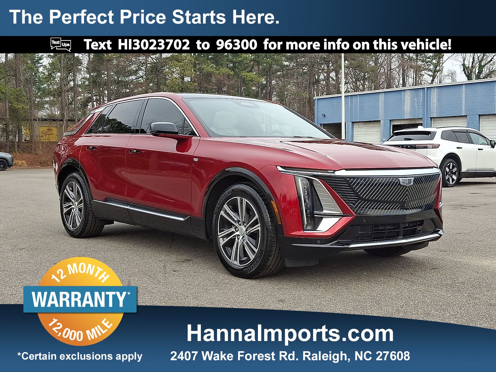 Radiant Red Tintcoat 2024 Cadillac LYRIQ Luxury 1 AWD SUV / Crossover All-Wheel Drive 1-Speed Automatic