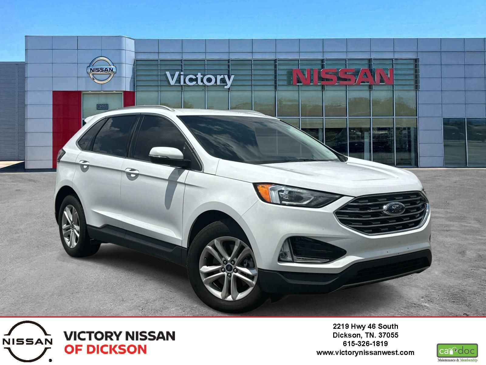 Oxford White 2019 Ford Edge SUV / Crossover All-Wheel Drive 8-Speed Automatic