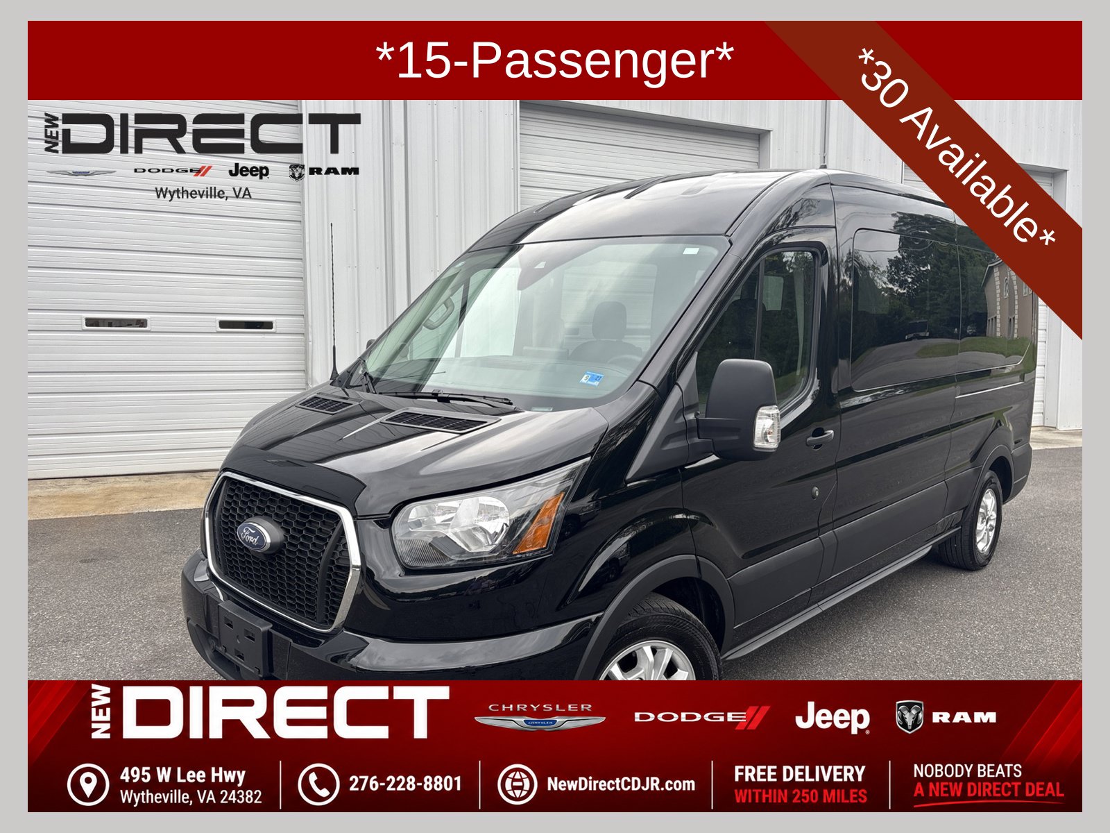 2025 Ford Transit Passenger 350 XLT Medium Roof LB RWD
