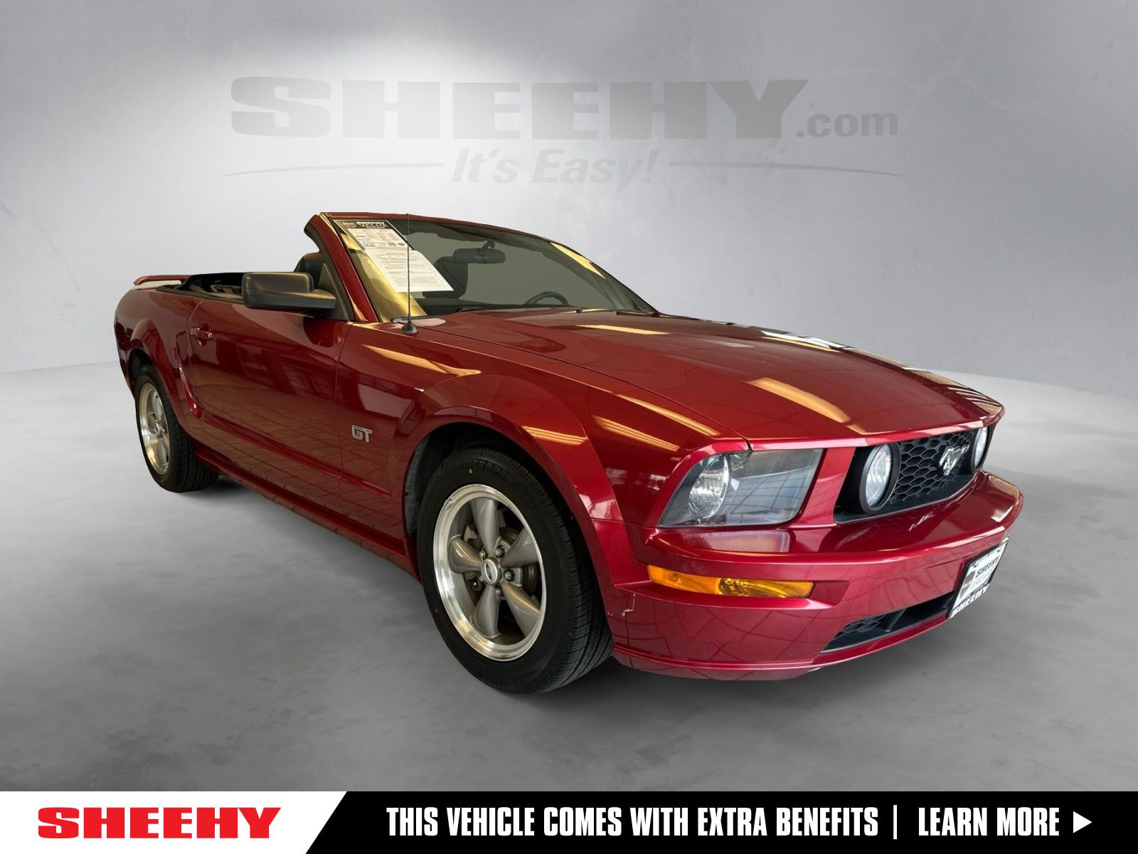 Redfire Clearcoat Metallic 2005 Ford Mustang Convertible Rear-Wheel Drive 5-Speed Automatic Overdrive