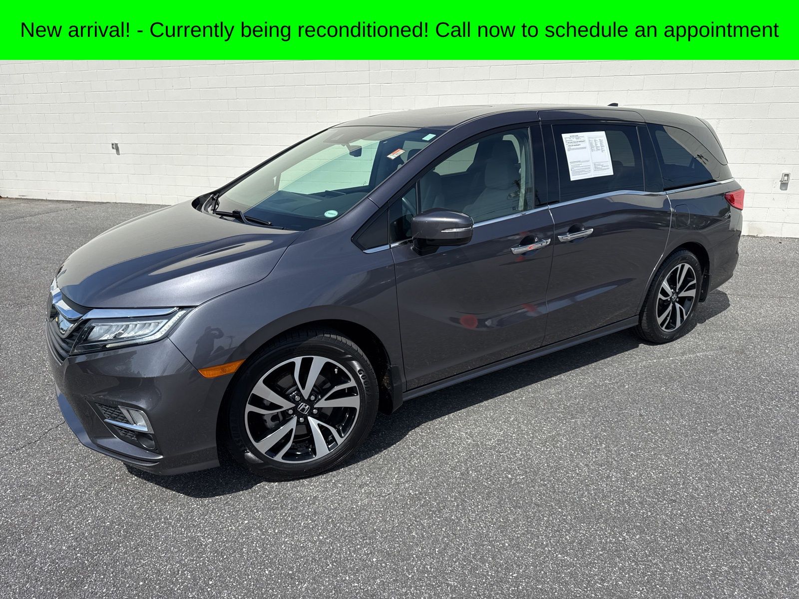 Gray 2020 Honda Odyssey Elite FWD Minivan Front-Wheel Drive Automatic