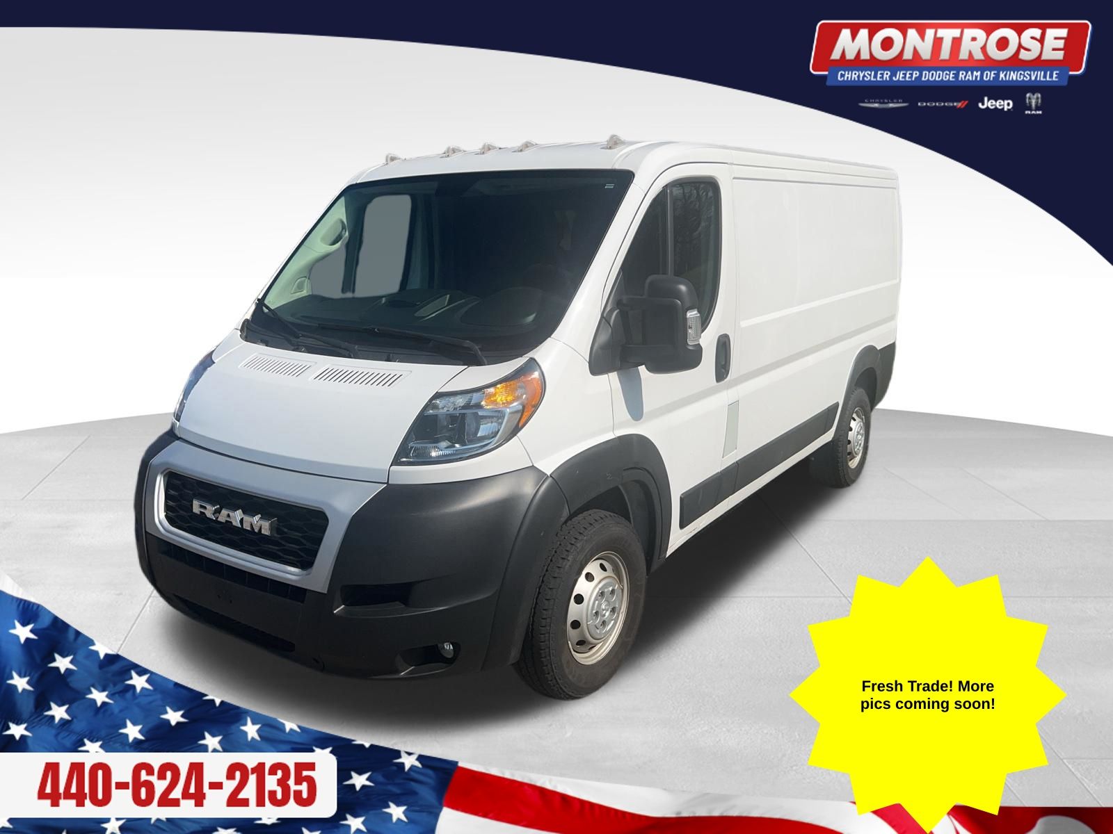 Bright White Clearcoat 2020 RAM ProMaster 3500 136 Low Roof Cargo Van FWD Van Front-Wheel Drive 6-Speed Automatic