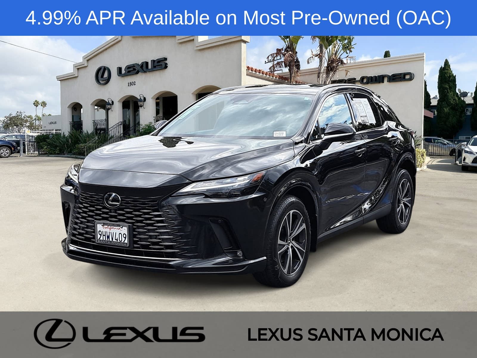 Black (Caviar) 2023 Lexus RX SUV / Crossover Front-Wheel Drive 8-Speed Automatic
