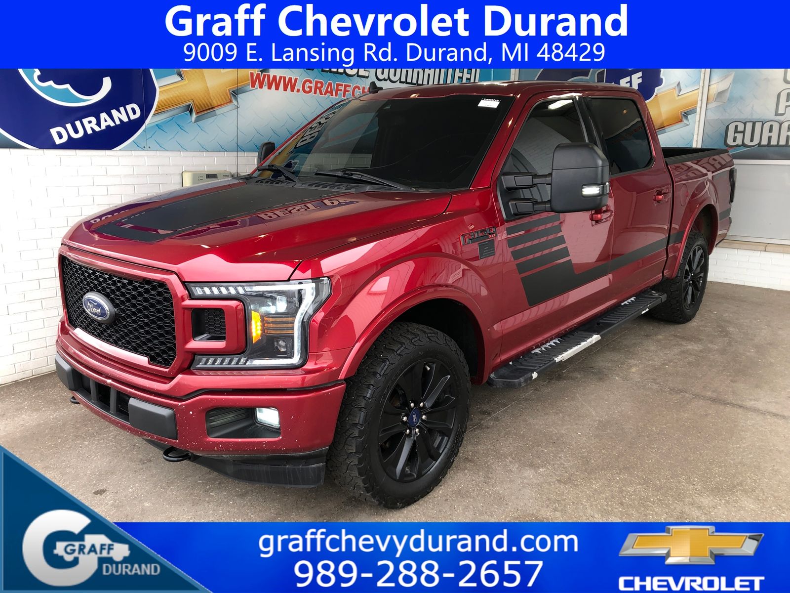 Ruby Red Metallic 2019 Ford F-150 XLT SuperCrew 4WD Pickup Truck Four-Wheel Drive Automatic