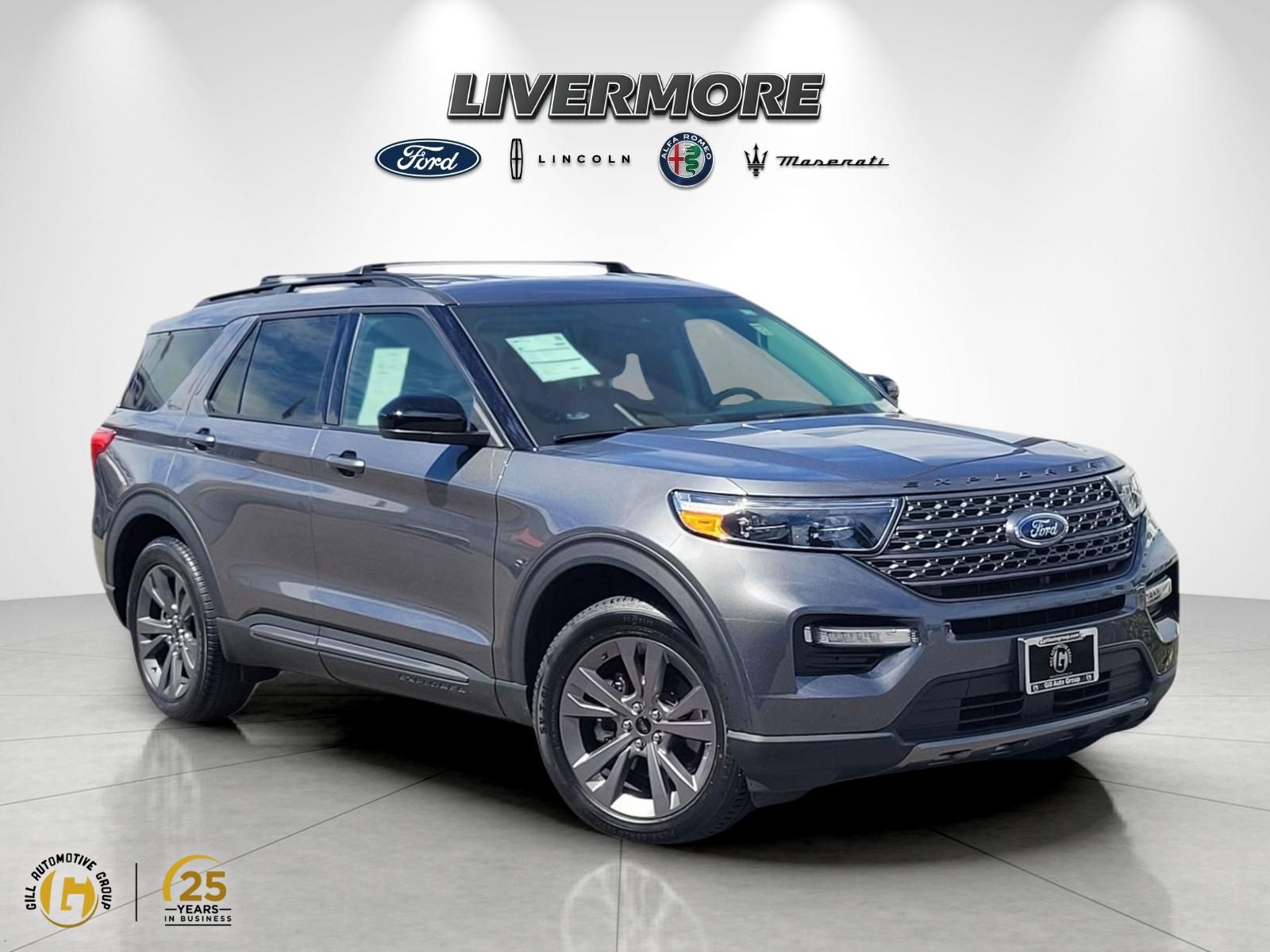 Carbonized Gray Metallic 2023 Ford Explorer SUV / Crossover Rear-Wheel Drive Automatic