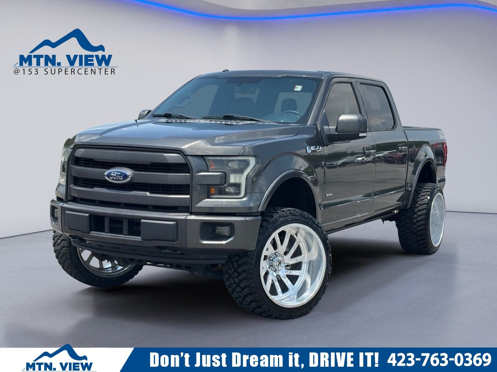 Gray (Magnetic Metallic) 2015 Ford F-150 Pickup Truck Four-Wheel Drive 6-Speed Automatic