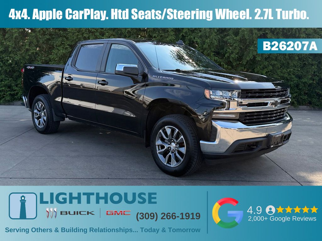 Black 2022 Chevrolet Silverado 1500 Pickup Truck Four-Wheel Drive 8-Speed Automatic