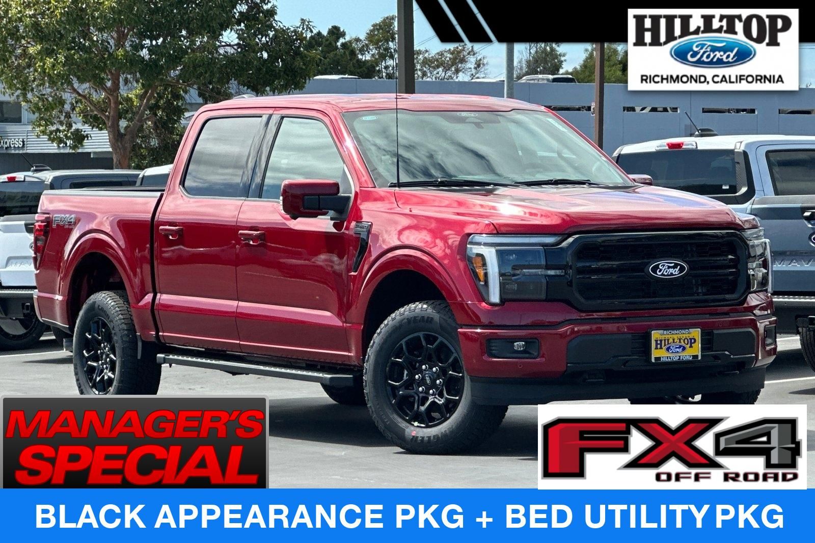 Ruby Red Metallic 2026 Ford F-150 Pickup Truck Four-Wheel Drive Automatic