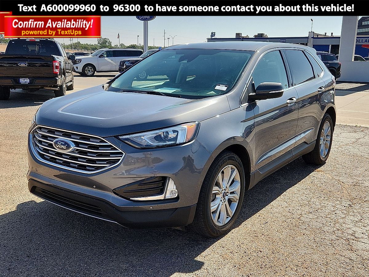 Gray Metallic 2022 Ford Edge Titanium AWD SUV / Crossover All-Wheel Drive 8-Speed Automatic
