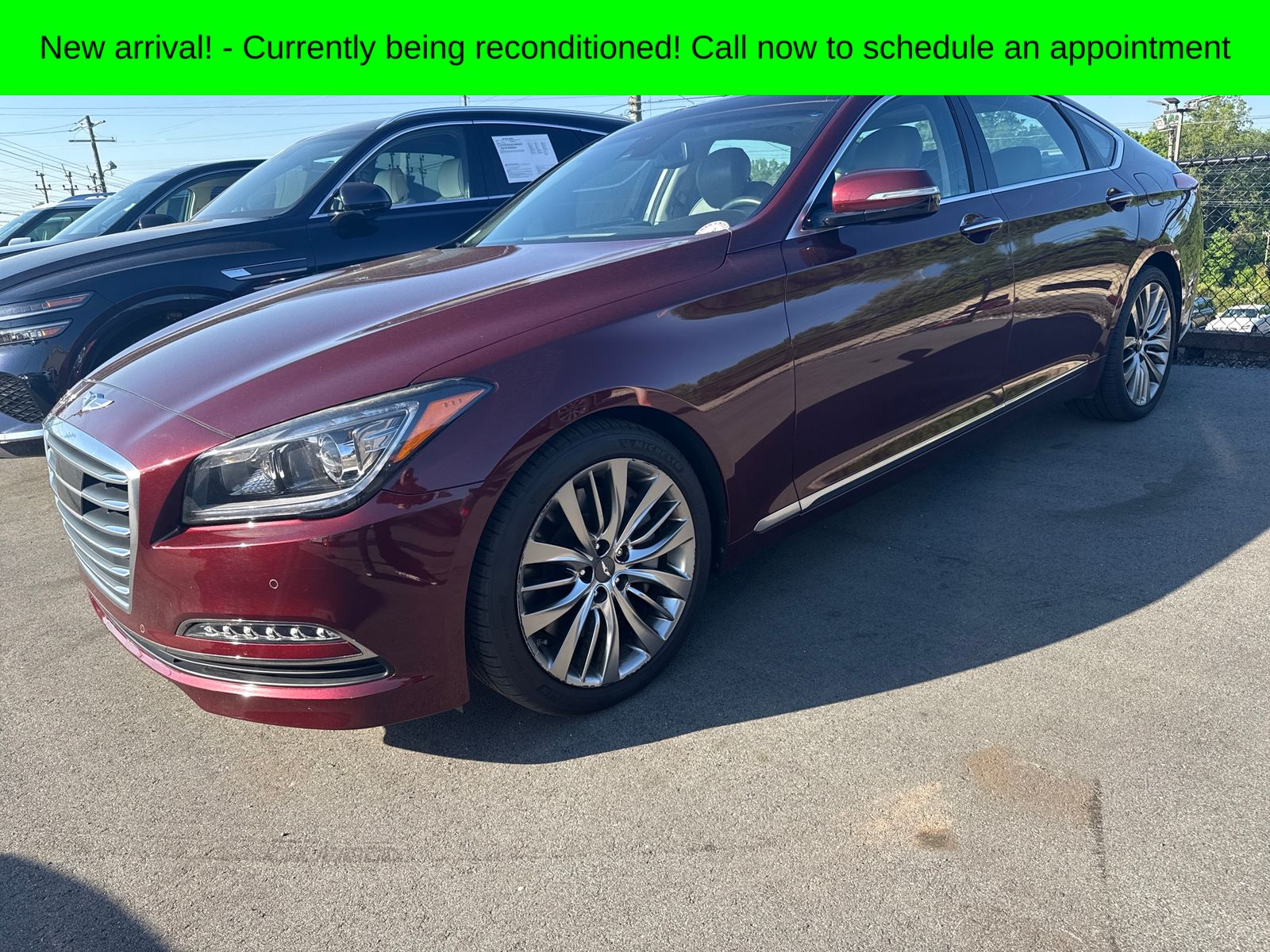 Pamplona Red 2015 Hyundai Genesis 5.0 Ultimate AWD Sedan 8-Speed Automatic