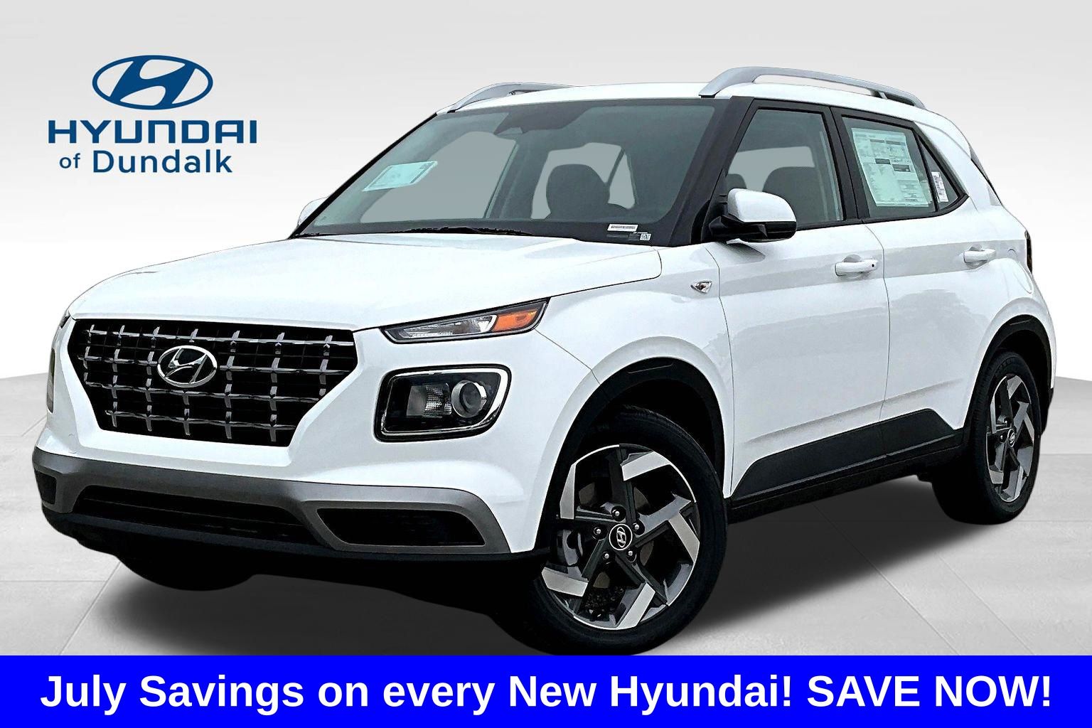 Lunar White 2026 Hyundai Venue SUV / Crossover Front-Wheel Drive Continuously Variable Transmission