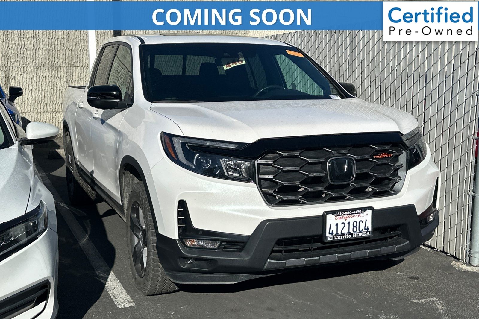Platinum White Pearl 2024 Honda Ridgeline TrailSport AWD Pickup Truck All-Wheel Drive 9-Speed Automatic