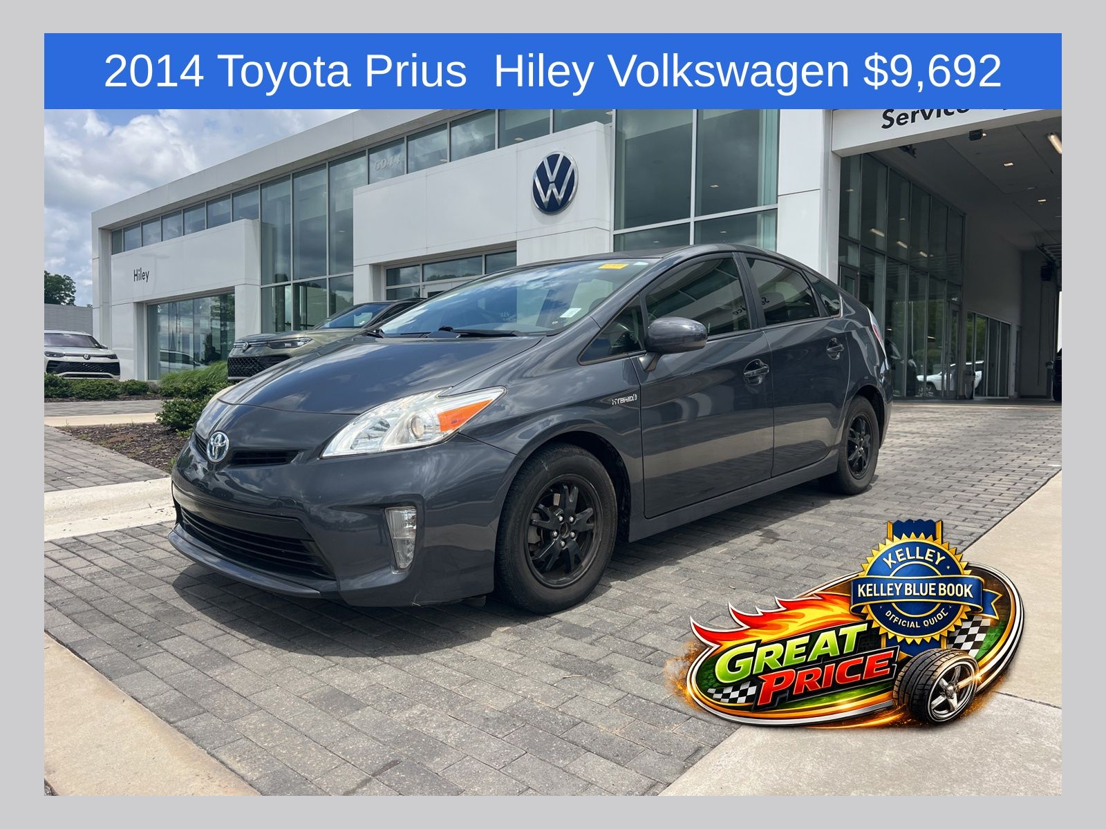 Winter Gray Metallic 2014 Toyota Prius Hatchback Front-Wheel Drive Continuously Variable Transmission