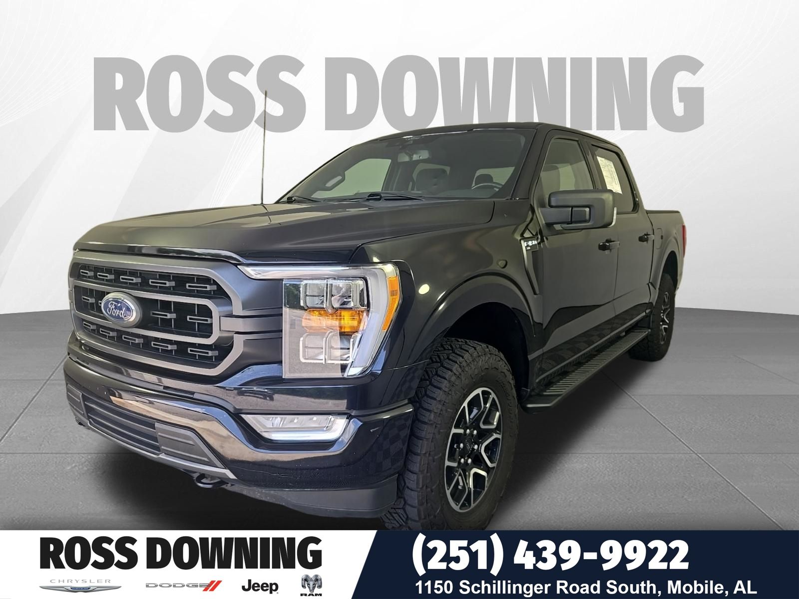 Black Metallic 2021 Ford F-150 Pickup Truck Four-Wheel Drive Automatic
