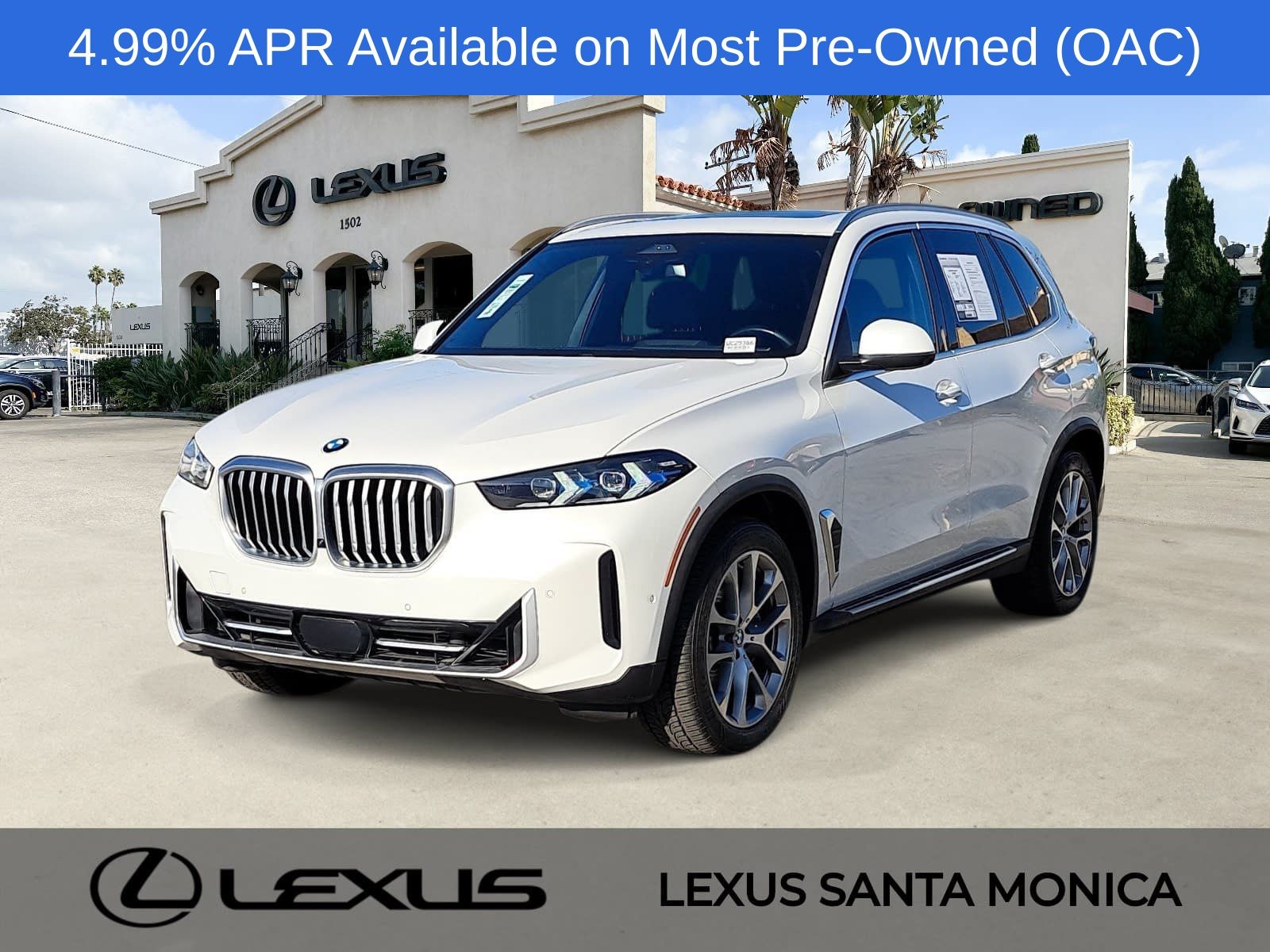 White Metallic 2024 BMW X5 SUV / Crossover All-Wheel Drive 8-Speed Automatic