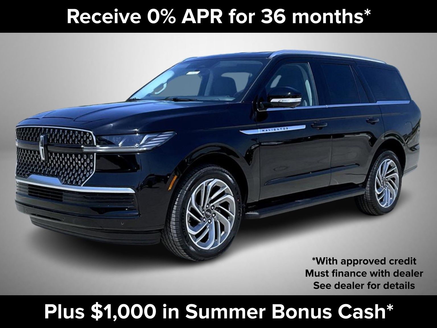 Infinite Black Metallic Clearcoat 2026 Lincoln Navigator SUV / Crossover Four-Wheel Drive Automatic