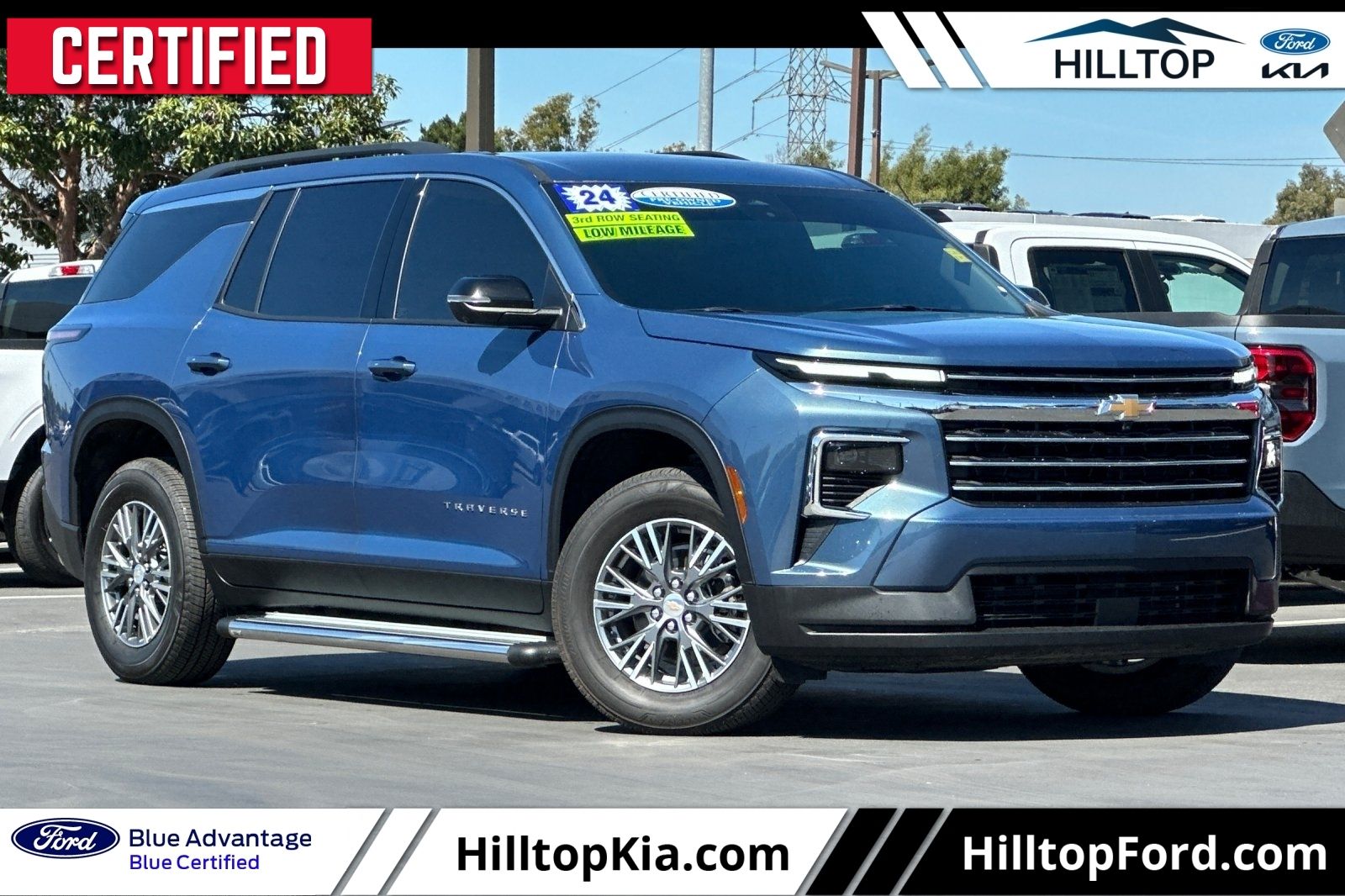 Lakeshore Blue Metallic 2024 Chevrolet Traverse LT FWD SUV / Crossover Front-Wheel Drive 8-Speed Automatic