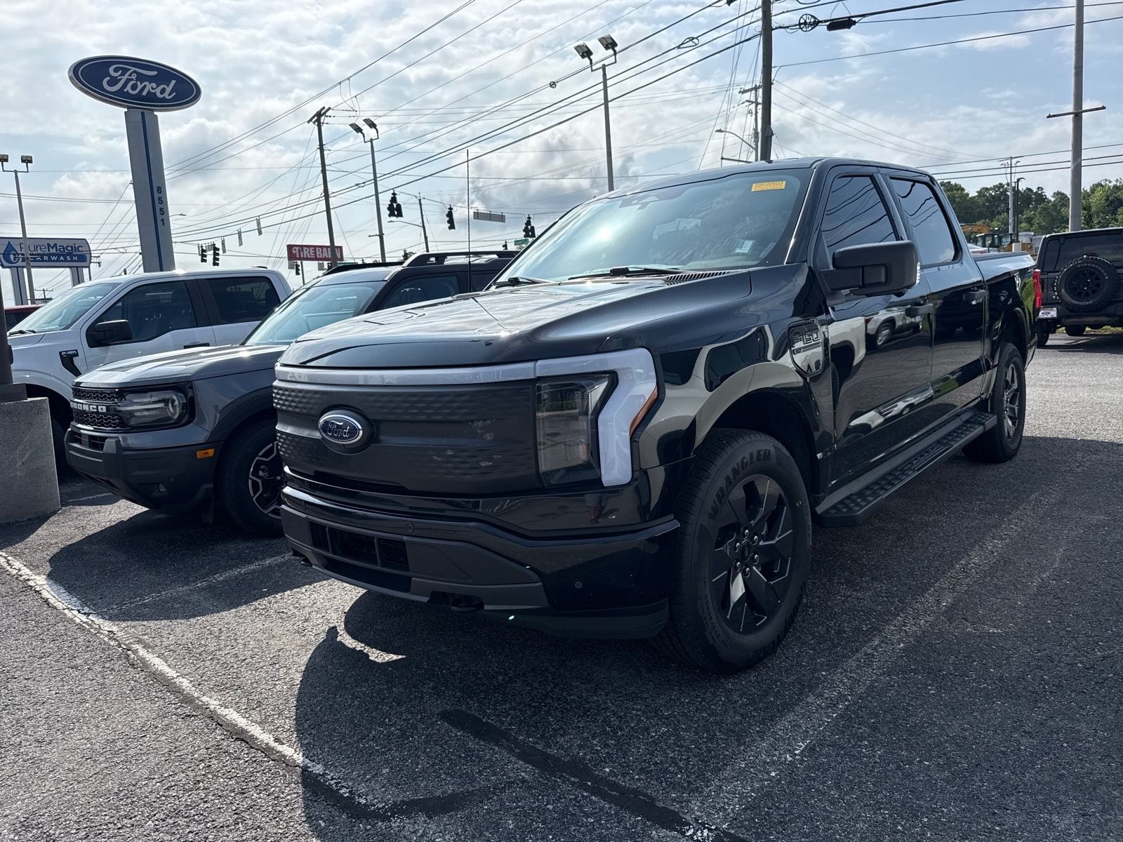 Black Metallic 2023 Ford F-150 Lightning Pickup Truck All-Wheel Drive Automatic