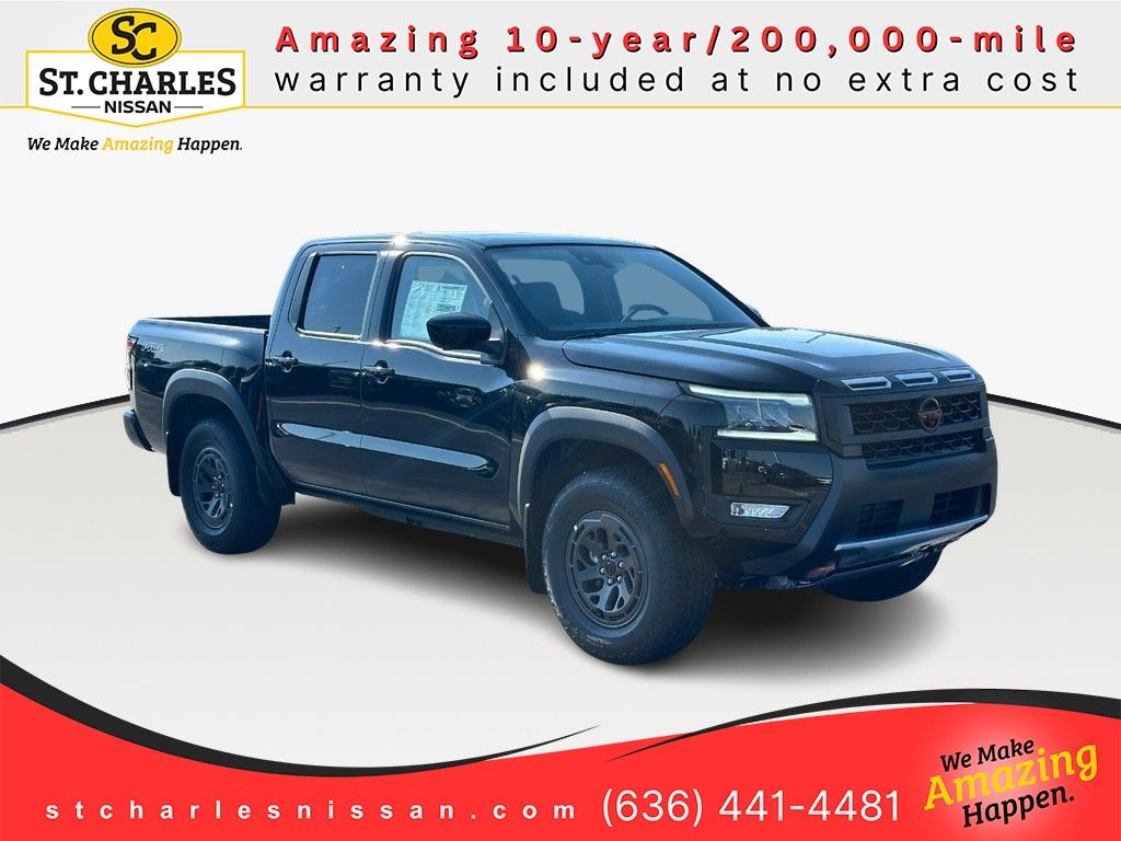 Super Black 2026 Nissan Frontier Pickup Truck Four-Wheel Drive 9-Speed Automatic Overdrive
