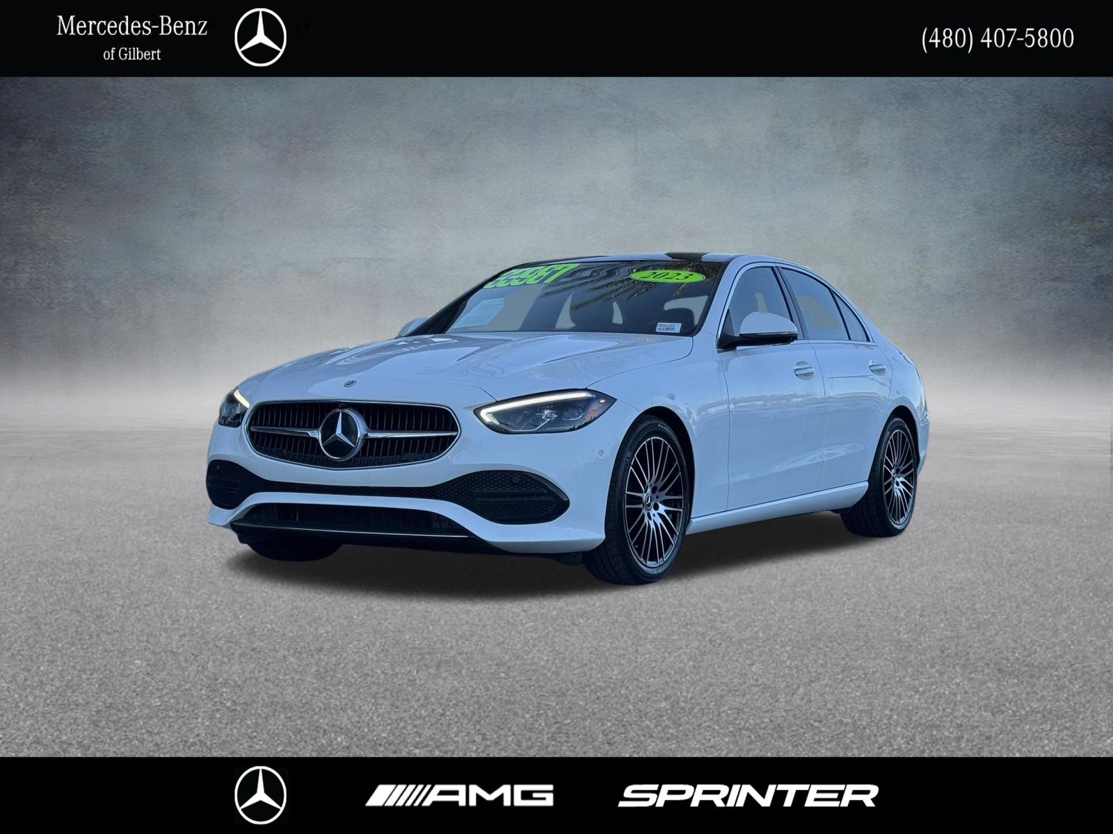 Polar White 2023 Mercedes-Benz C-Class C 300 RWD Sedan Rear-Wheel Drive 9-Speed Automatic