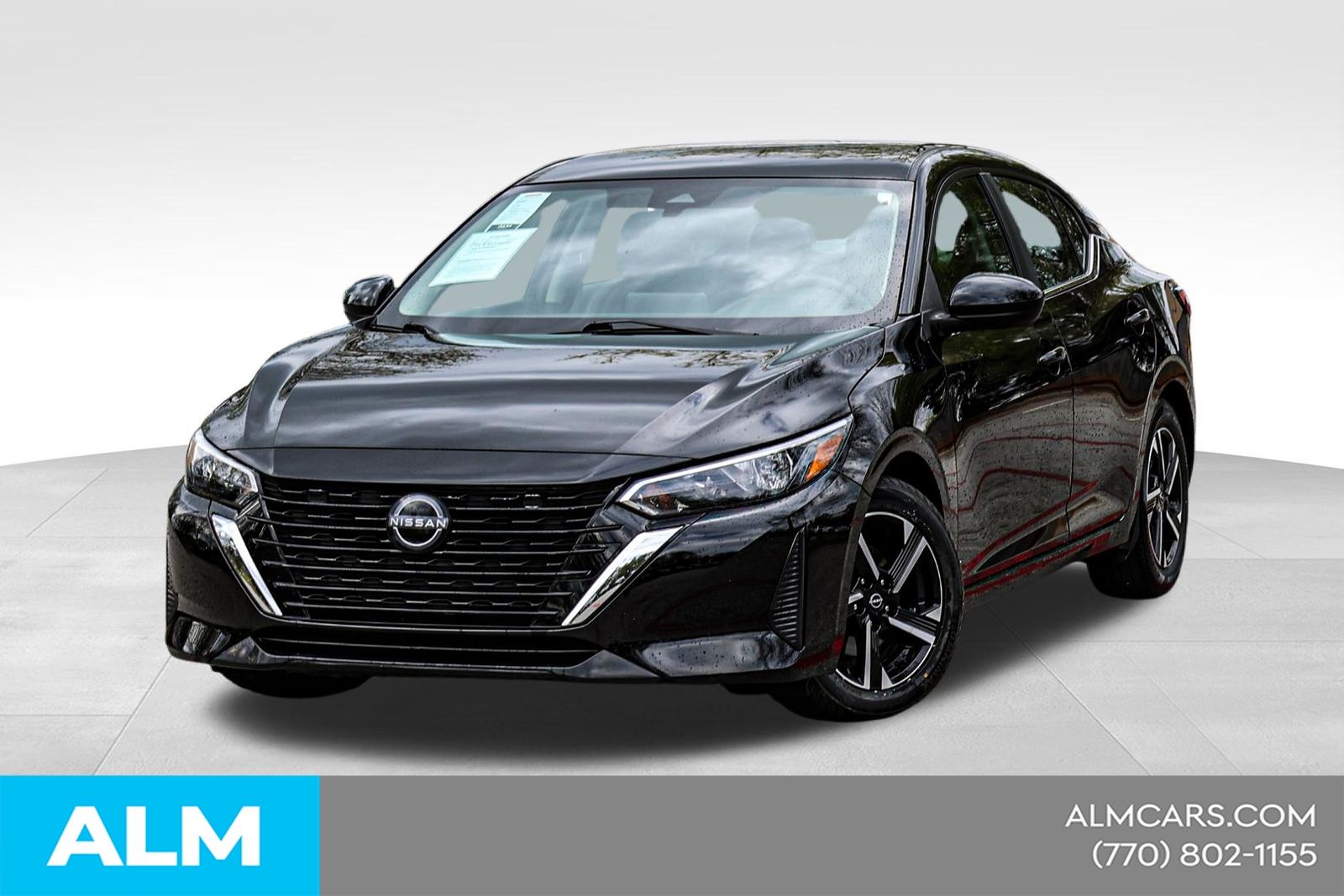 Super Black 2025 Nissan Sentra SV FWD Sedan Front-Wheel Drive Continuously Variable Transmission